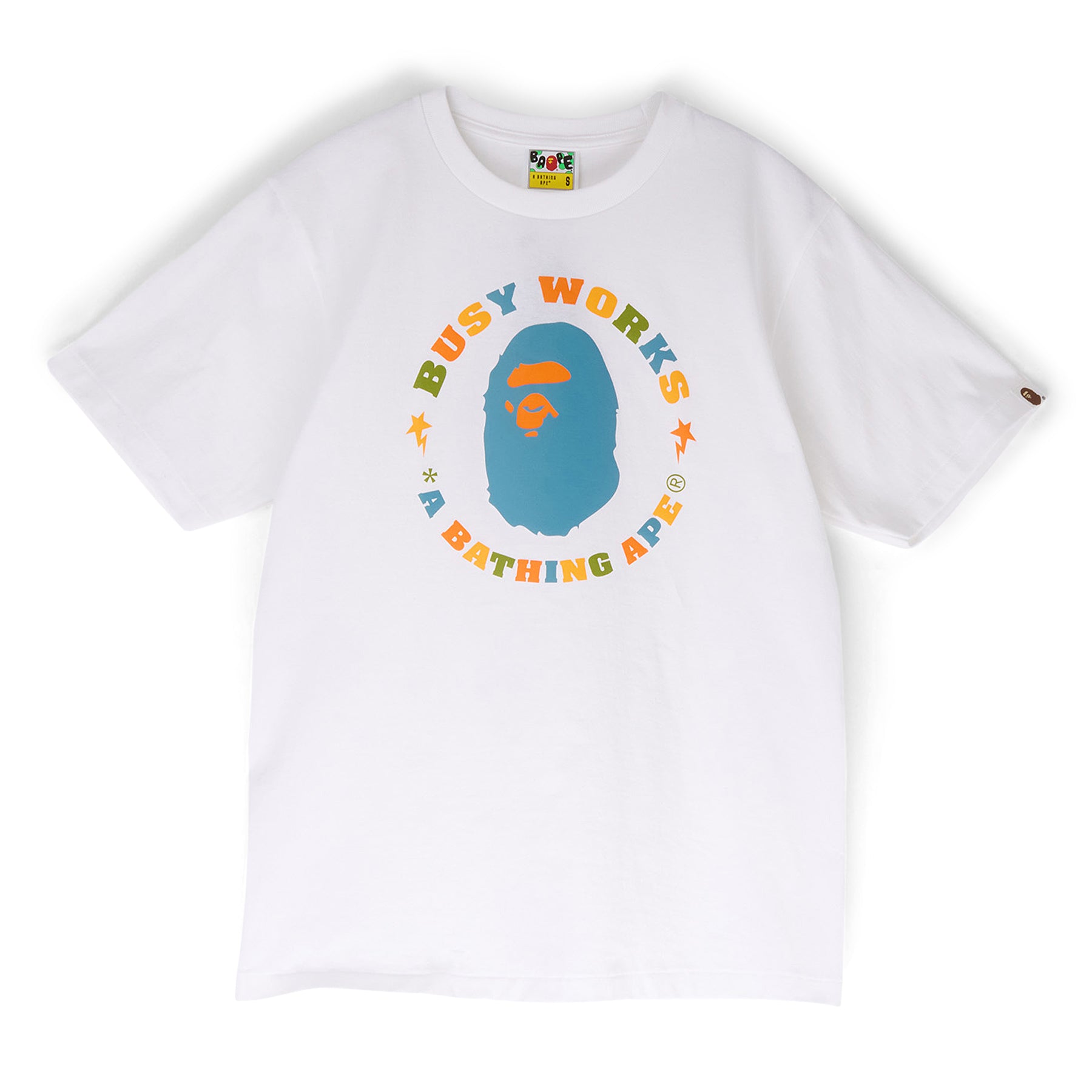 A Bathing Ape Colors Busy Works STA Tee (White)