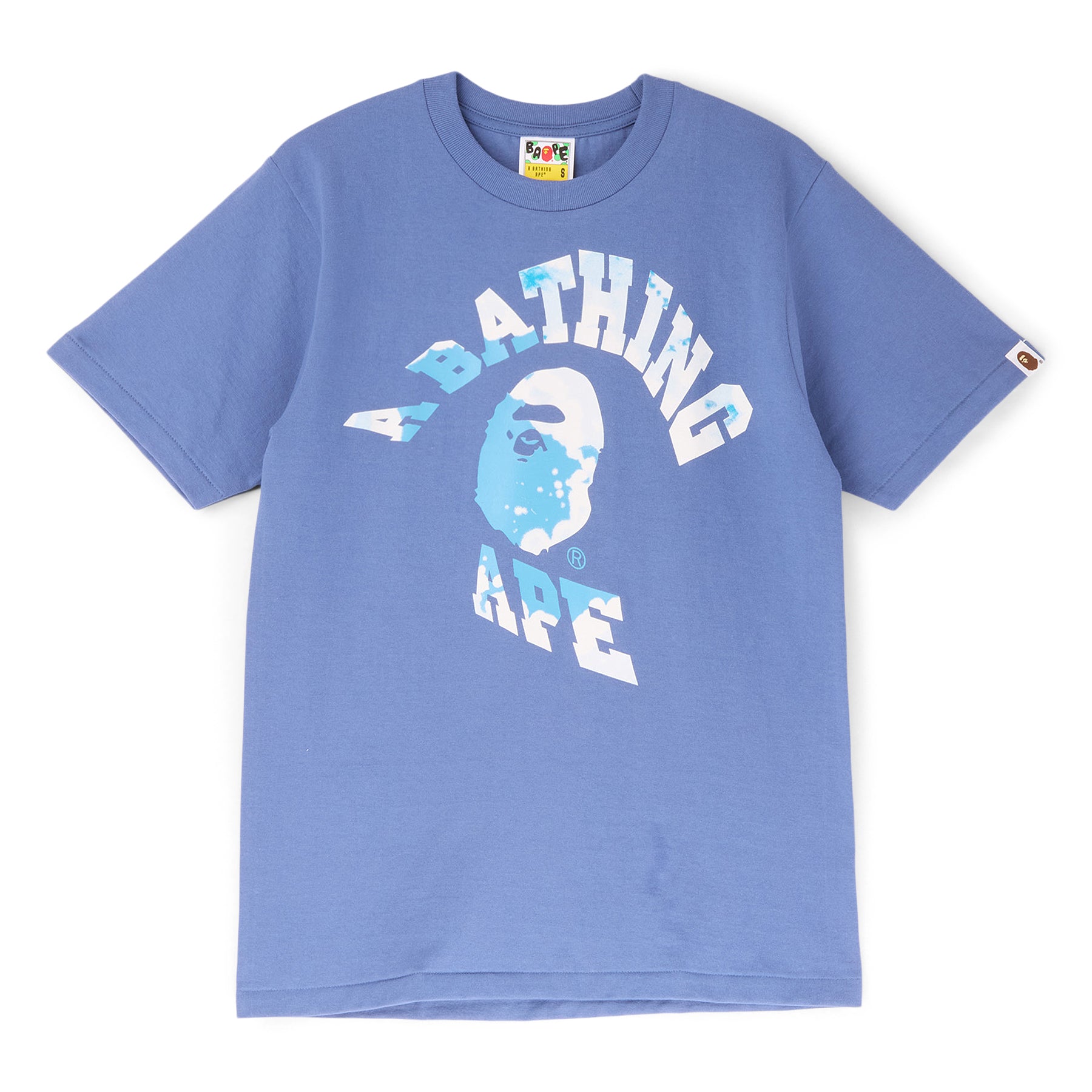 A Bathing Ape Tie Dye Twist College Tee (Navy)