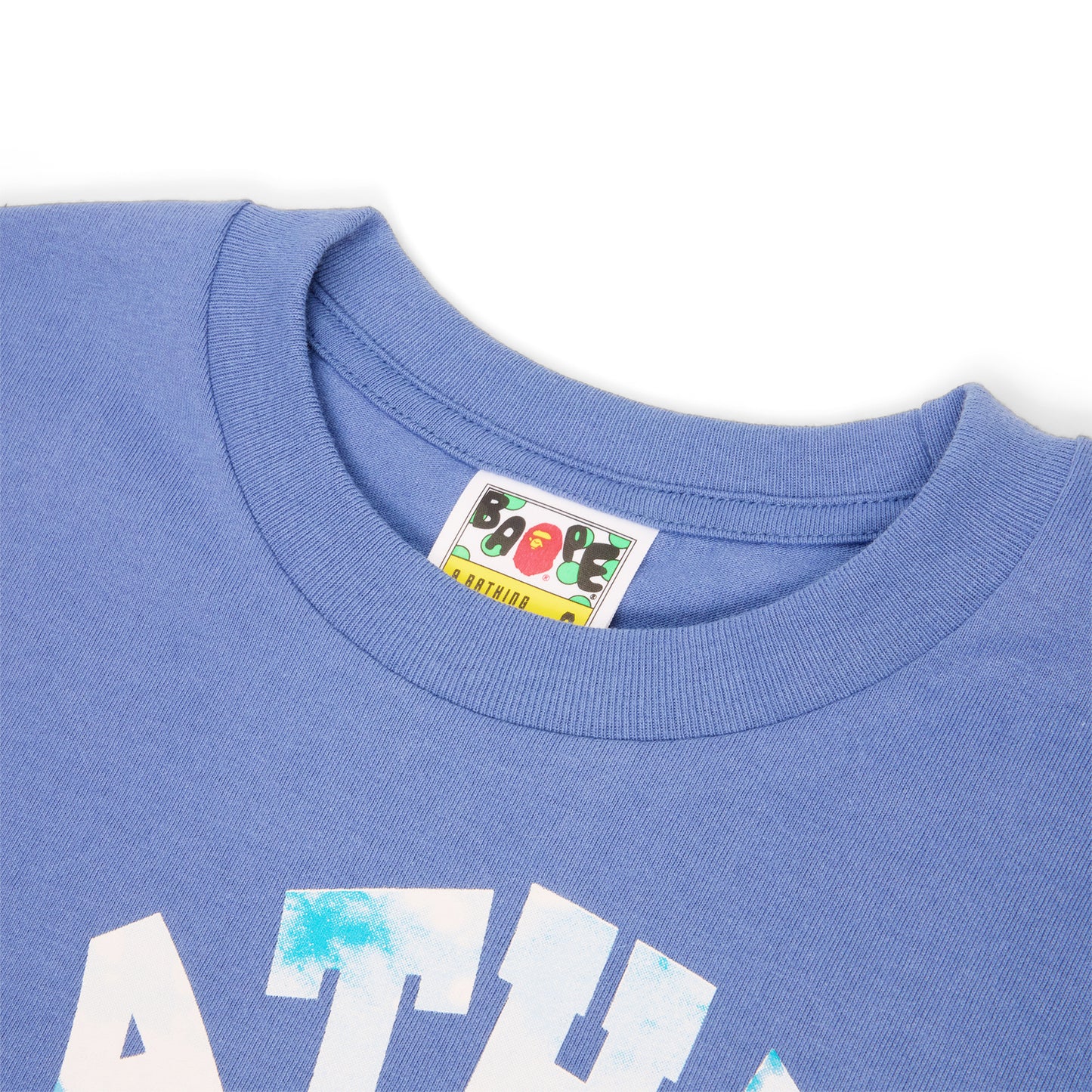 A Bathing Ape Tie Dye Twist College Tee (Navy)