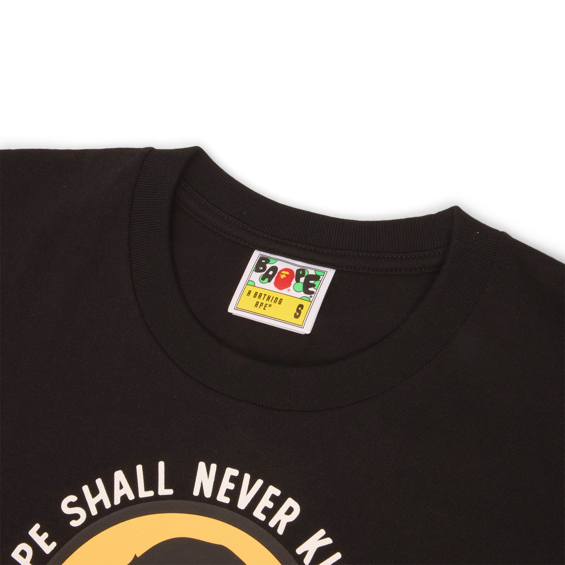 A Bathing Ape Genuine Garment Logo Tee (Black)
