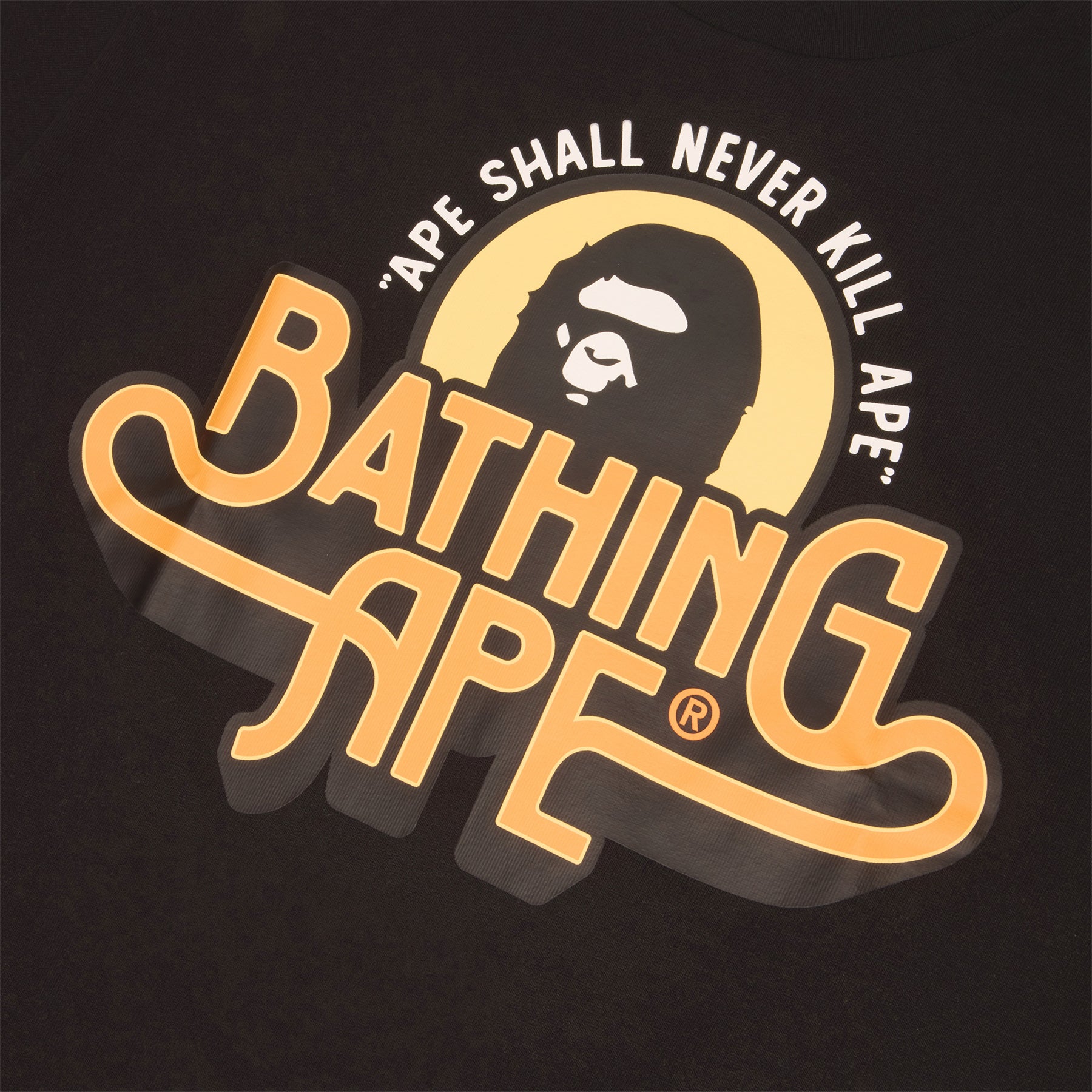 A Bathing Ape Genuine Garment Logo Tee (Black)