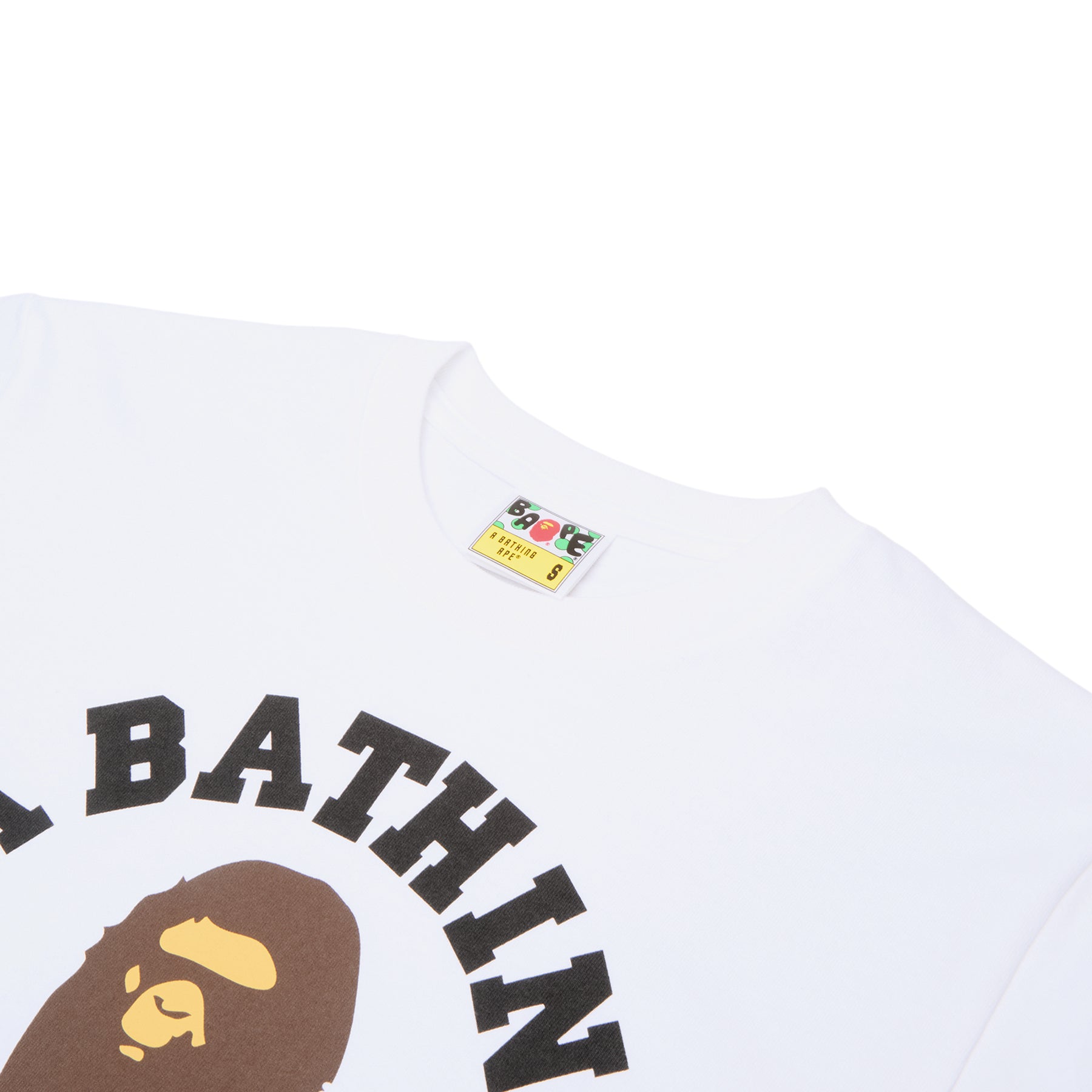 A Bathing Ape College Tee M (White) – CNCPTS