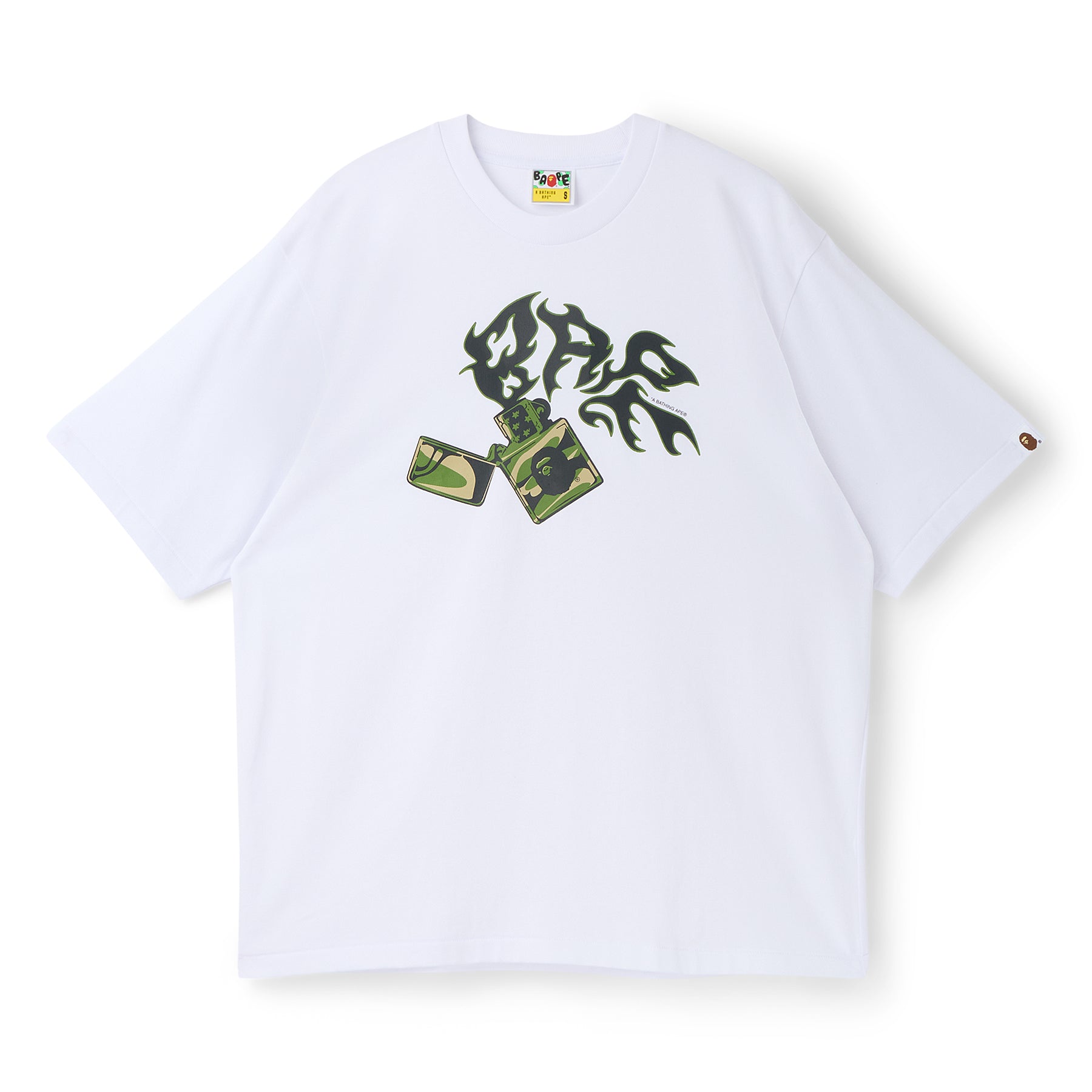 A BATHING APE Tシャツ M ホワイト A BATHING APE tee tシャツ 迷彩