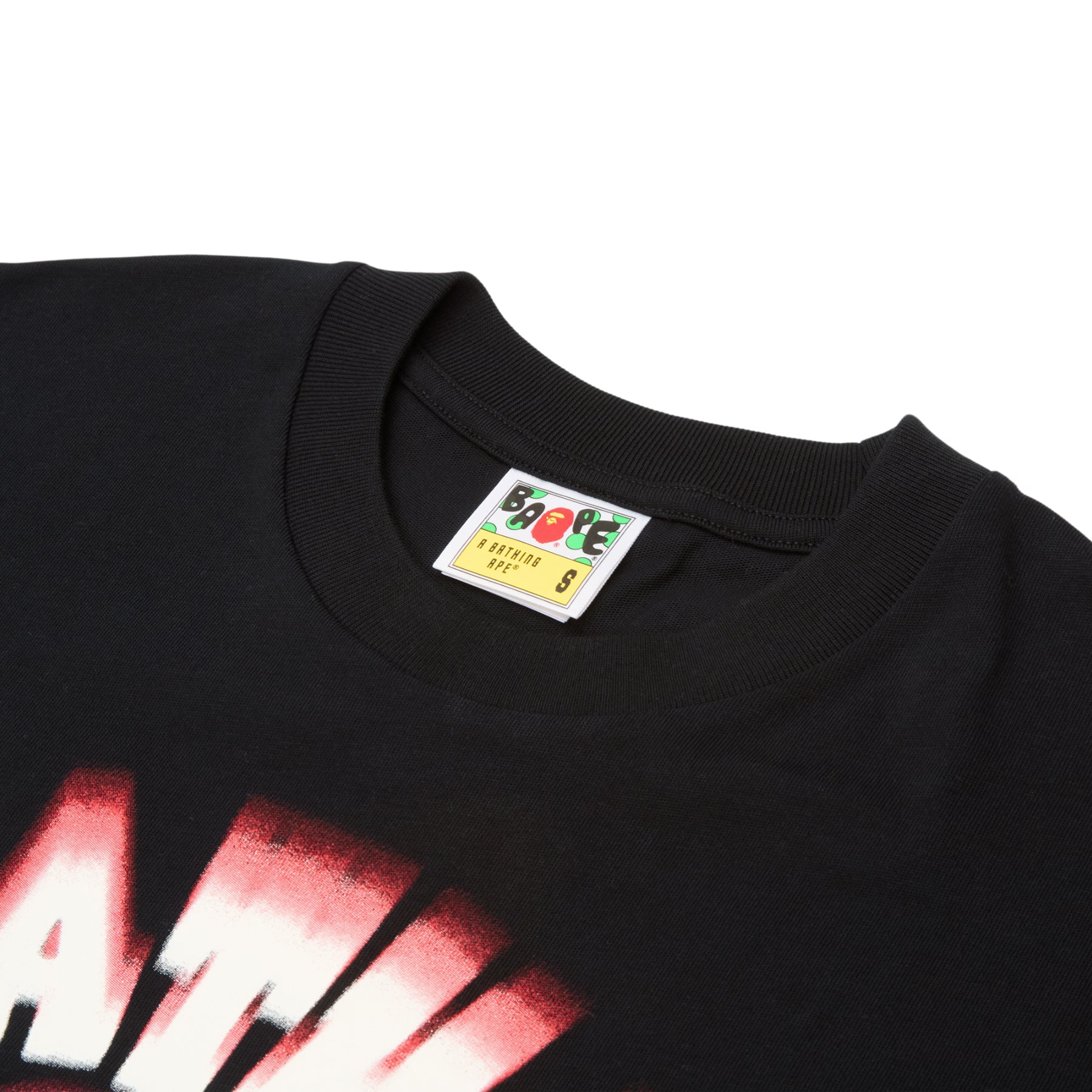 A Bathing Ape Spray College Relaxed Fit Tee M (Black) – CNCPTS