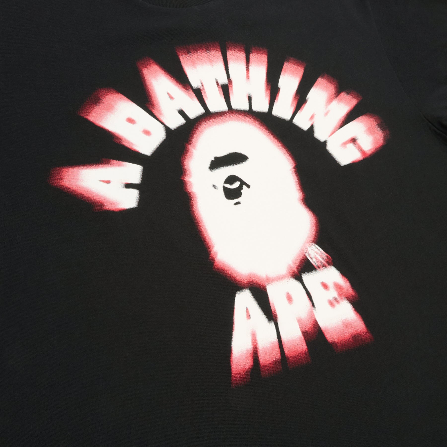A Bathing Ape Spray College Relaxed Fit Tee M (Black) – CNCPTS
