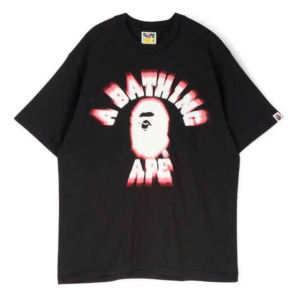 A Bathing Ape Spray College Relaxed Fit Tee M (Black) – CNCPTS