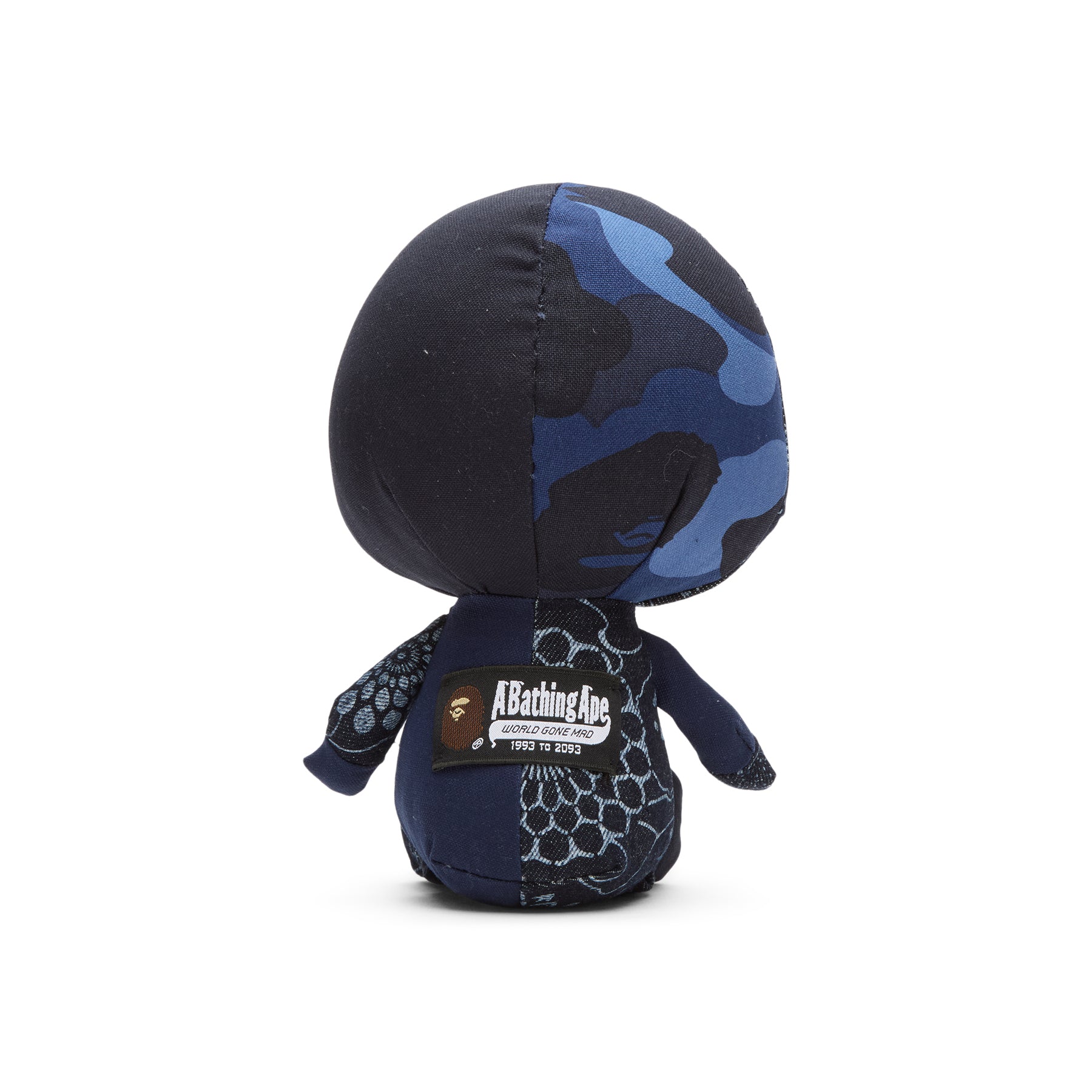 A Bathing Ape Patchwork Baby Milo Plush Doll M (Navy)