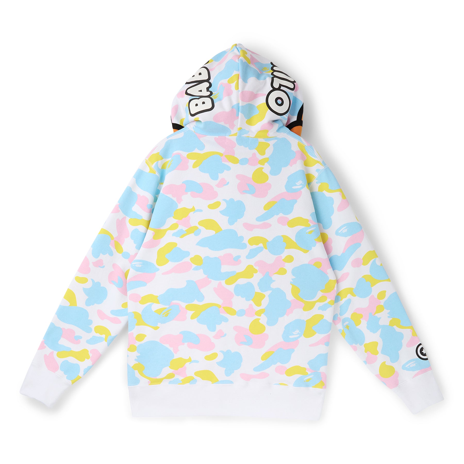A Bathing Ape New Multi Camo Baby Milo Regular Fit Full Zip Hoodie M (White)