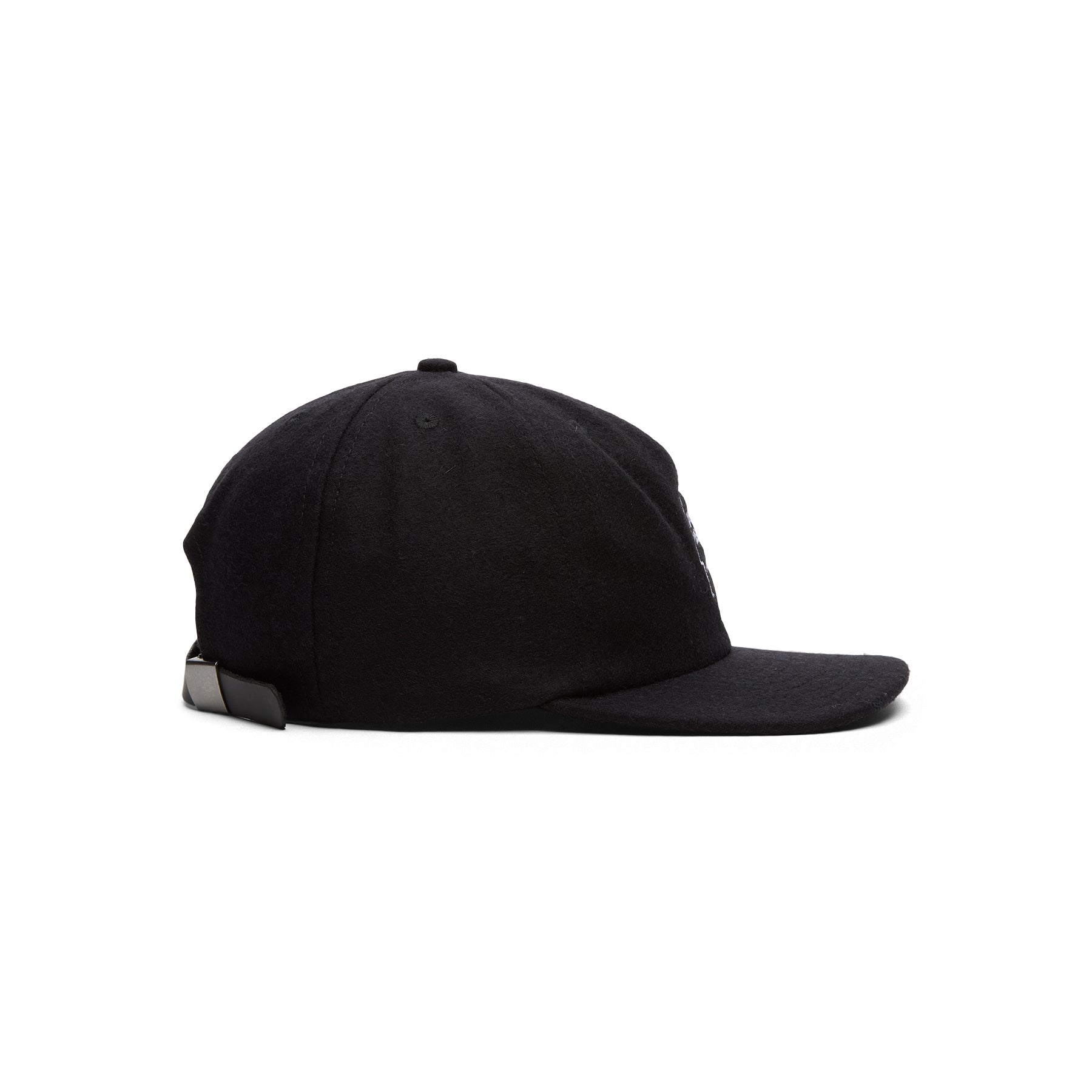 Brain Dead Flannel Classic Logohead 6 Panel Hat (Black)
