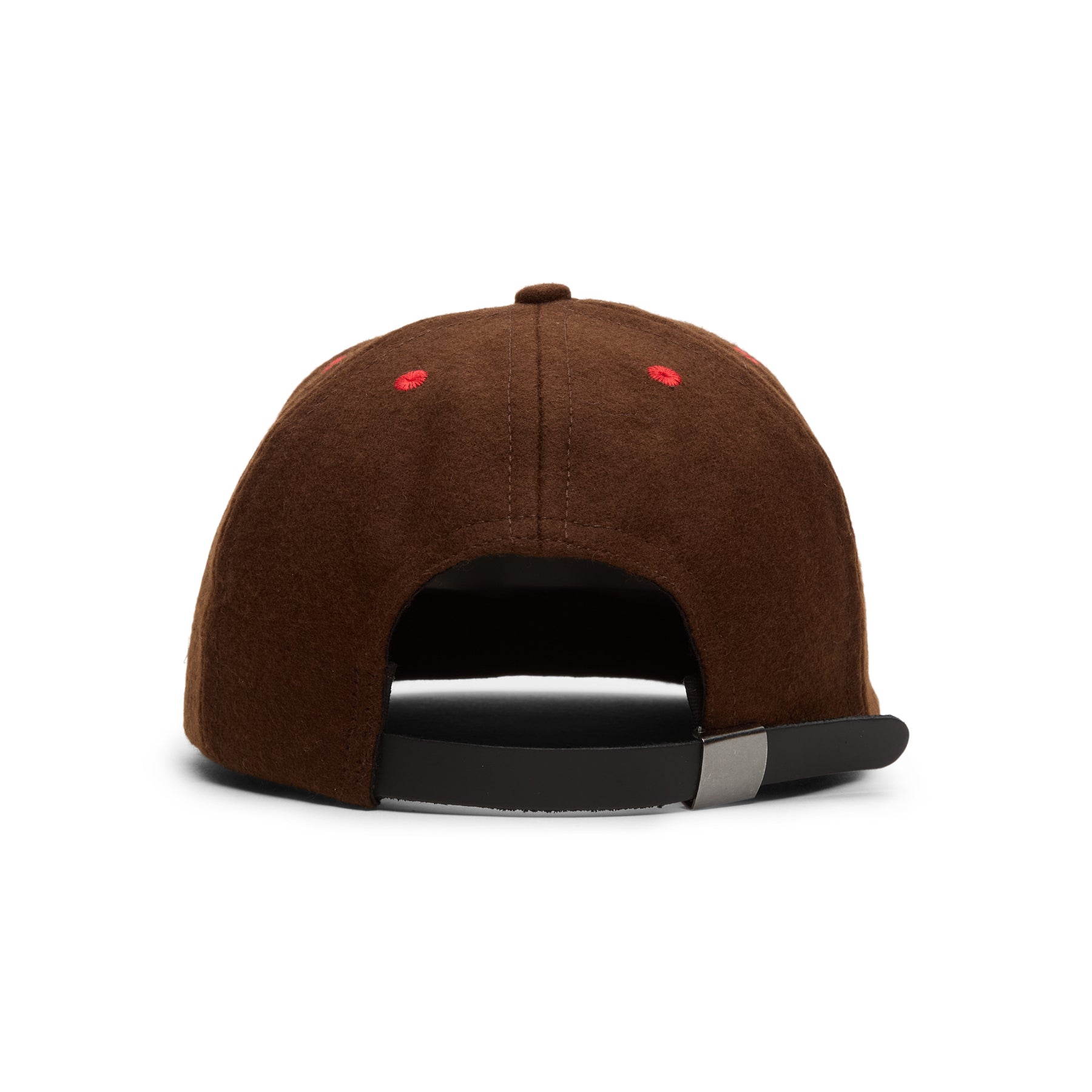 Brain Dead Flannel Classic Logohead 6 Panel Hat (Brown)