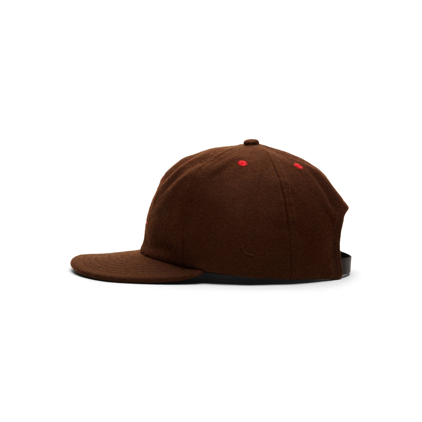 Brain Dead Flannel Classic Logohead 6 Panel Hat (Brown)