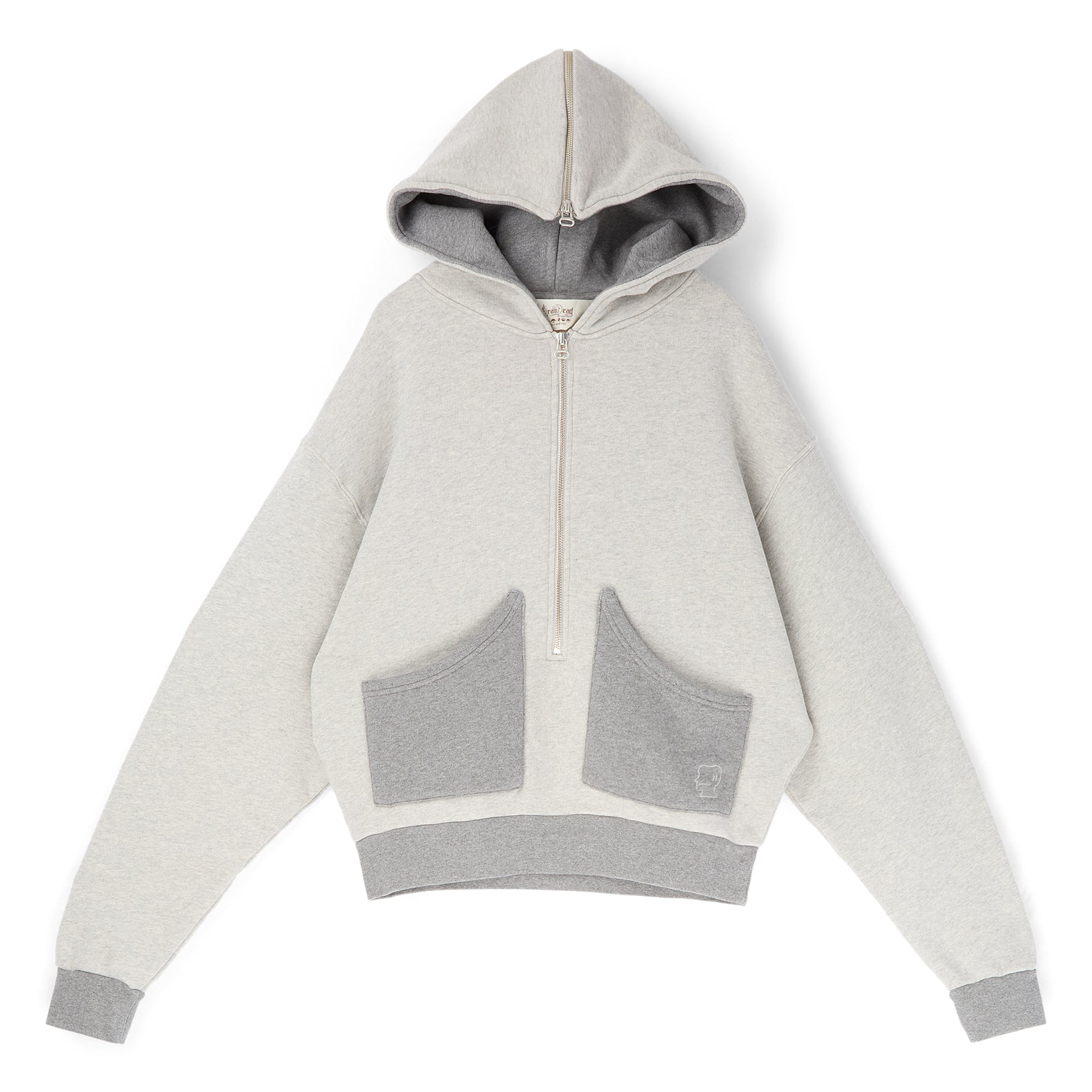 BRAIN DEAD パーカー Mサイズ グレー/バーガンディ Brain Dead Zip Hoodie (Heather Grey) – CNCPTS
