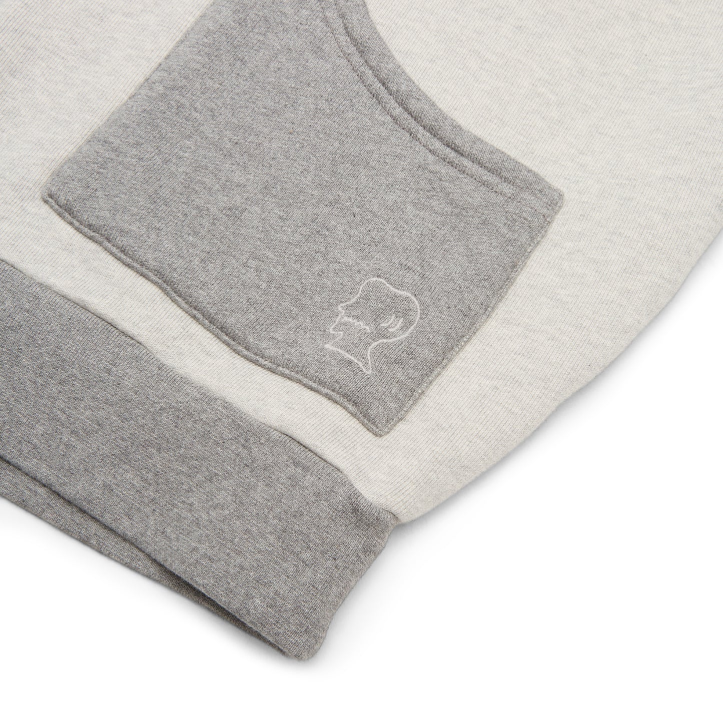 Brain Dead Zip Hoodie (Heather Grey)