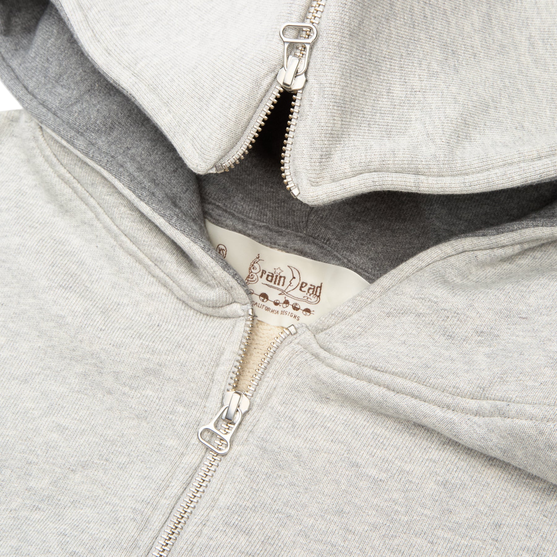 Brain Dead Zip Hoodie (Heather Grey) – CNCPTS