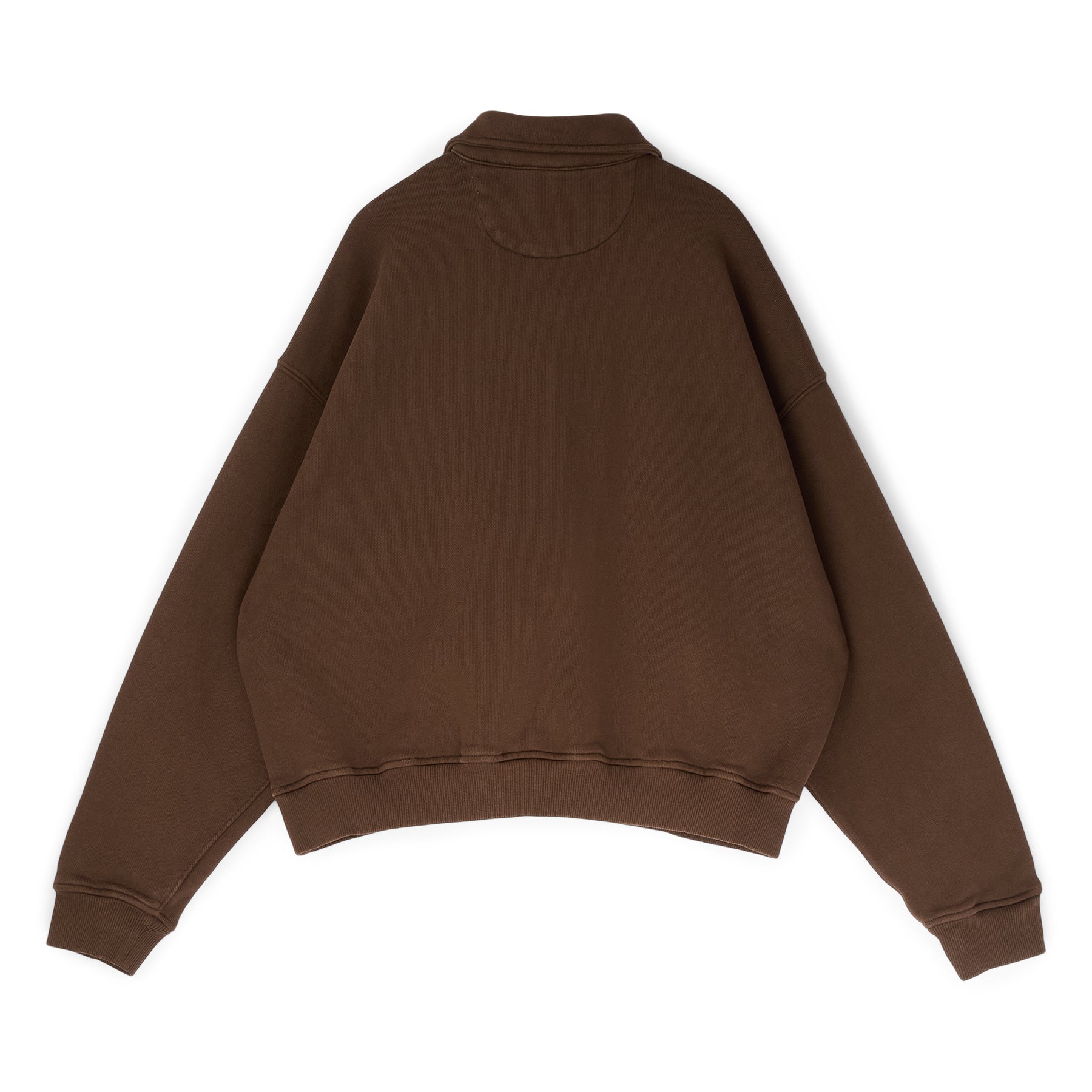Brain Dead Half Zip Collared Sweatshirt (Brown) – CNCPTS