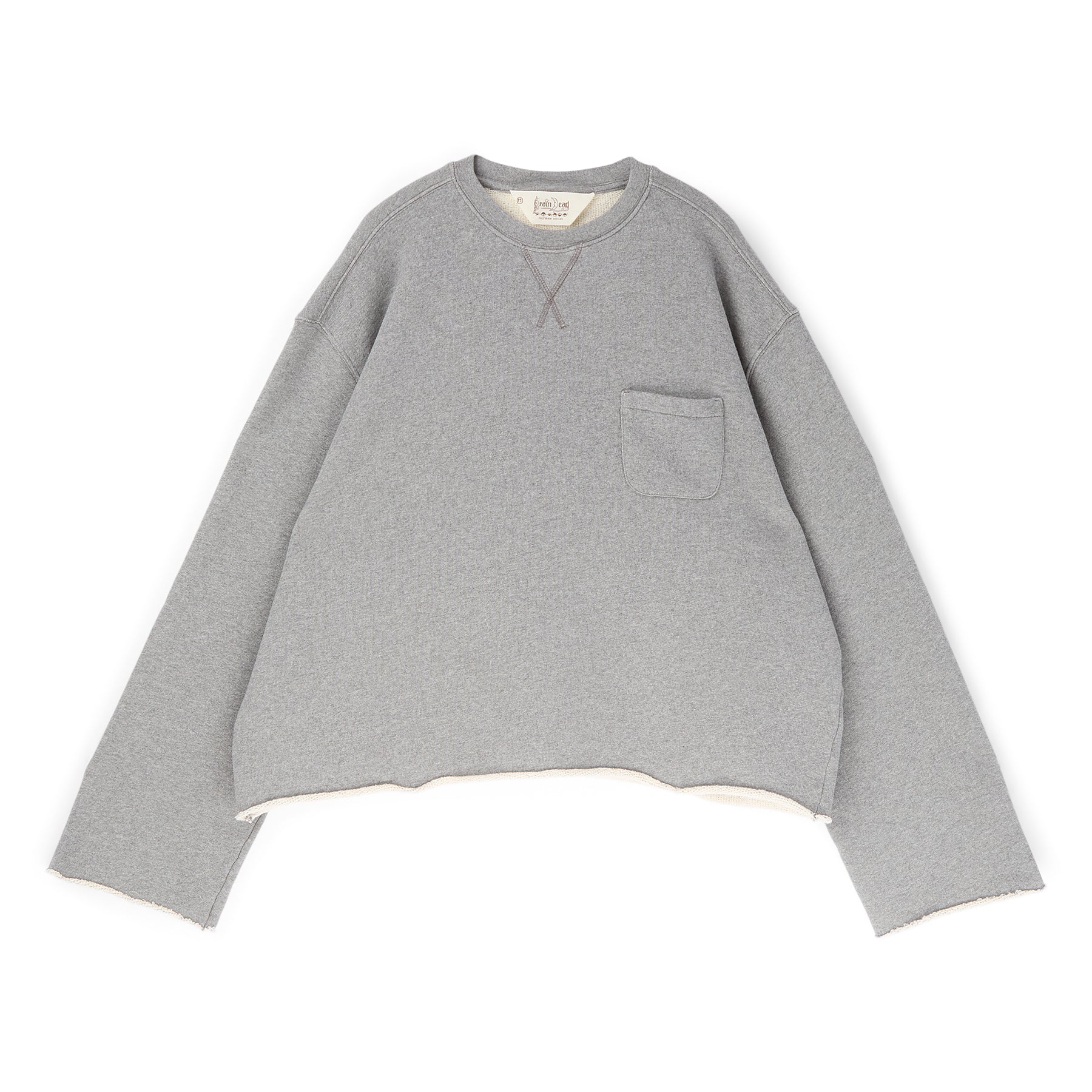 Brain Dead Boxy French Terry Sweatshirt (Heather Grey)