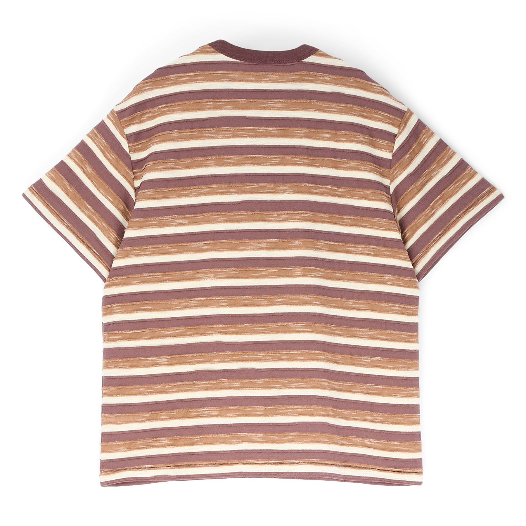 Brain Dead Casey Striped T-shirt (Coffee)