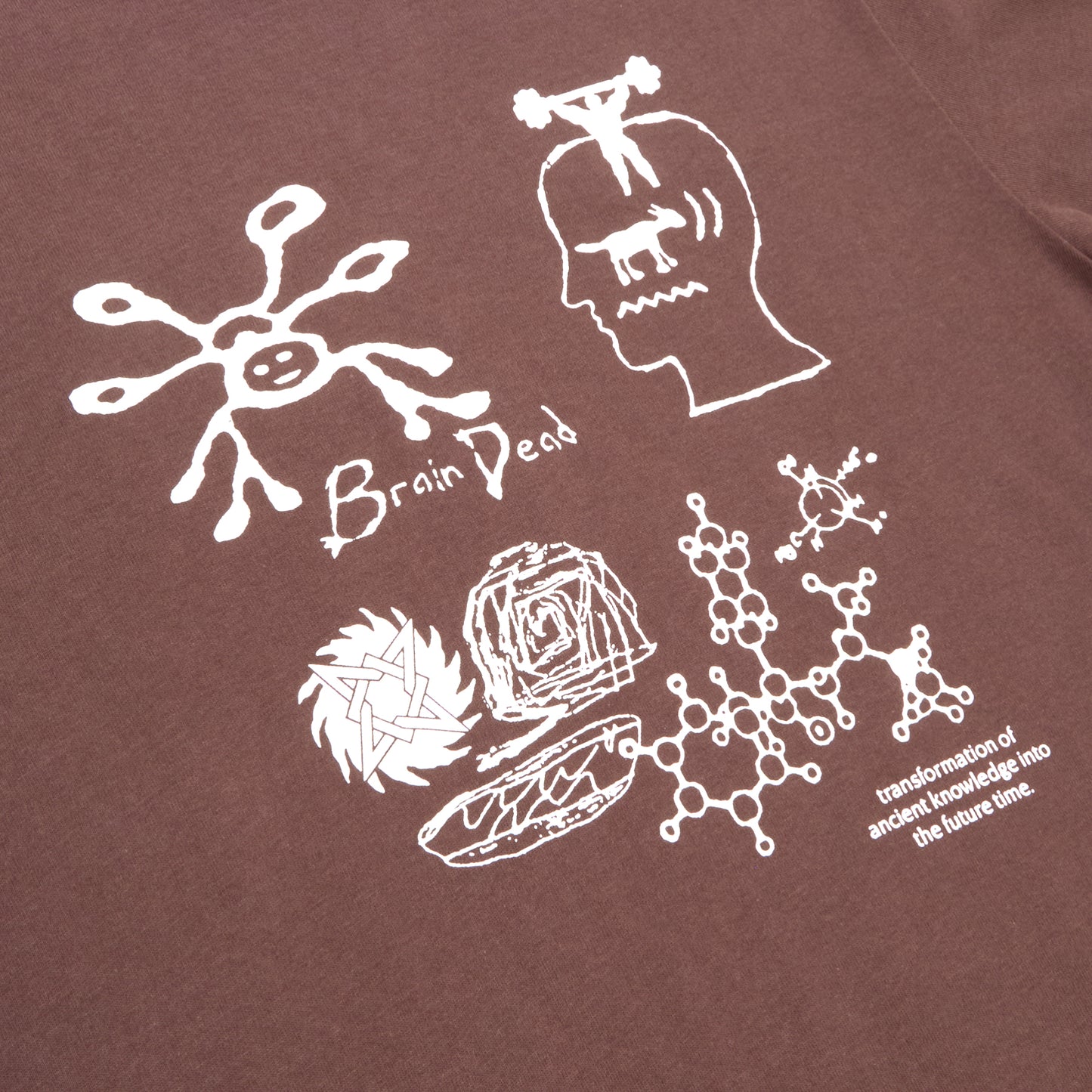 Brain Dead Ancient Knowledge T-shirt (Berry)