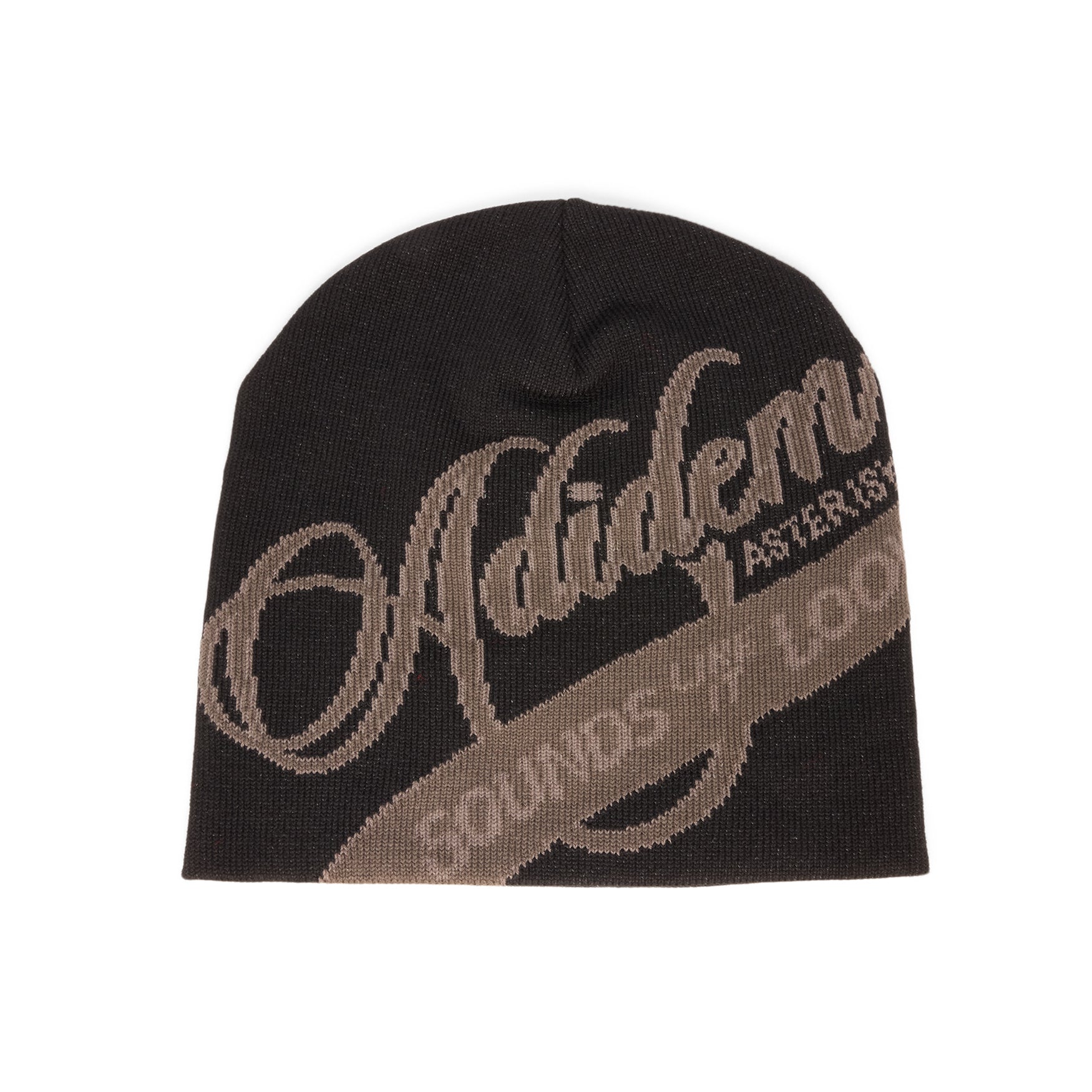 Adidem Asterisks Cursive Script Beanie (Black)