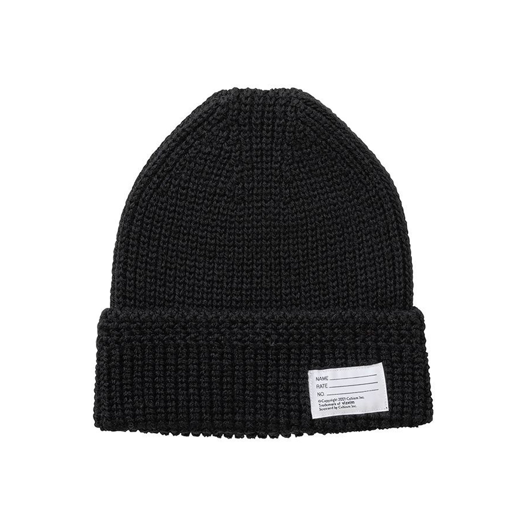 Visvim Wool Knit Beanie (Black)