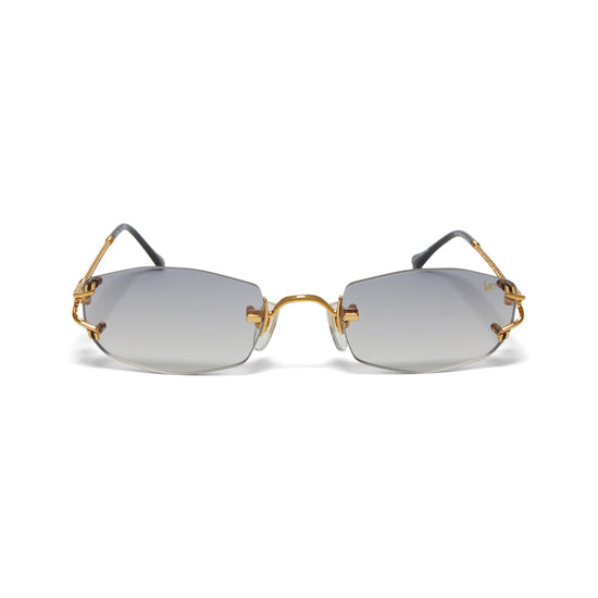 Vintage Frames Aspen Rimless Drill Mount (Yellow Gold/Asphalt Gradient)