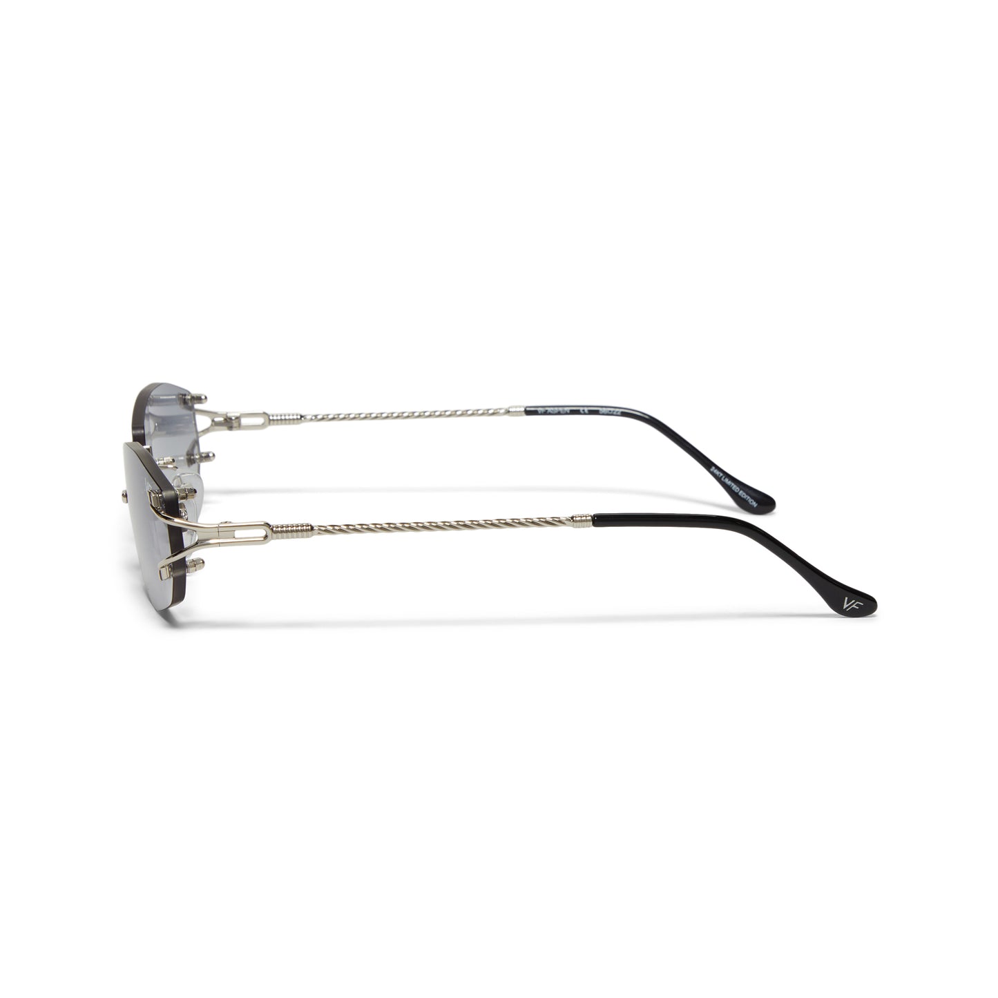 Vintage Frames Aspen Rimless Drill Mount (White Gold/Asphalt Gradient)