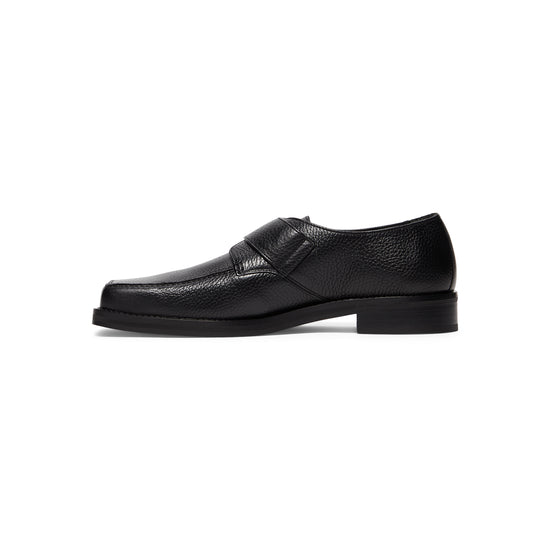 Martine Rose Square Toe Buckle Loafer (Black)