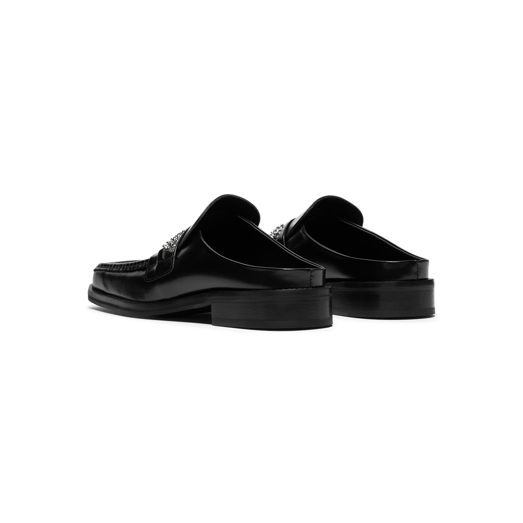 Martine Rose Square Toe Mule (Black)