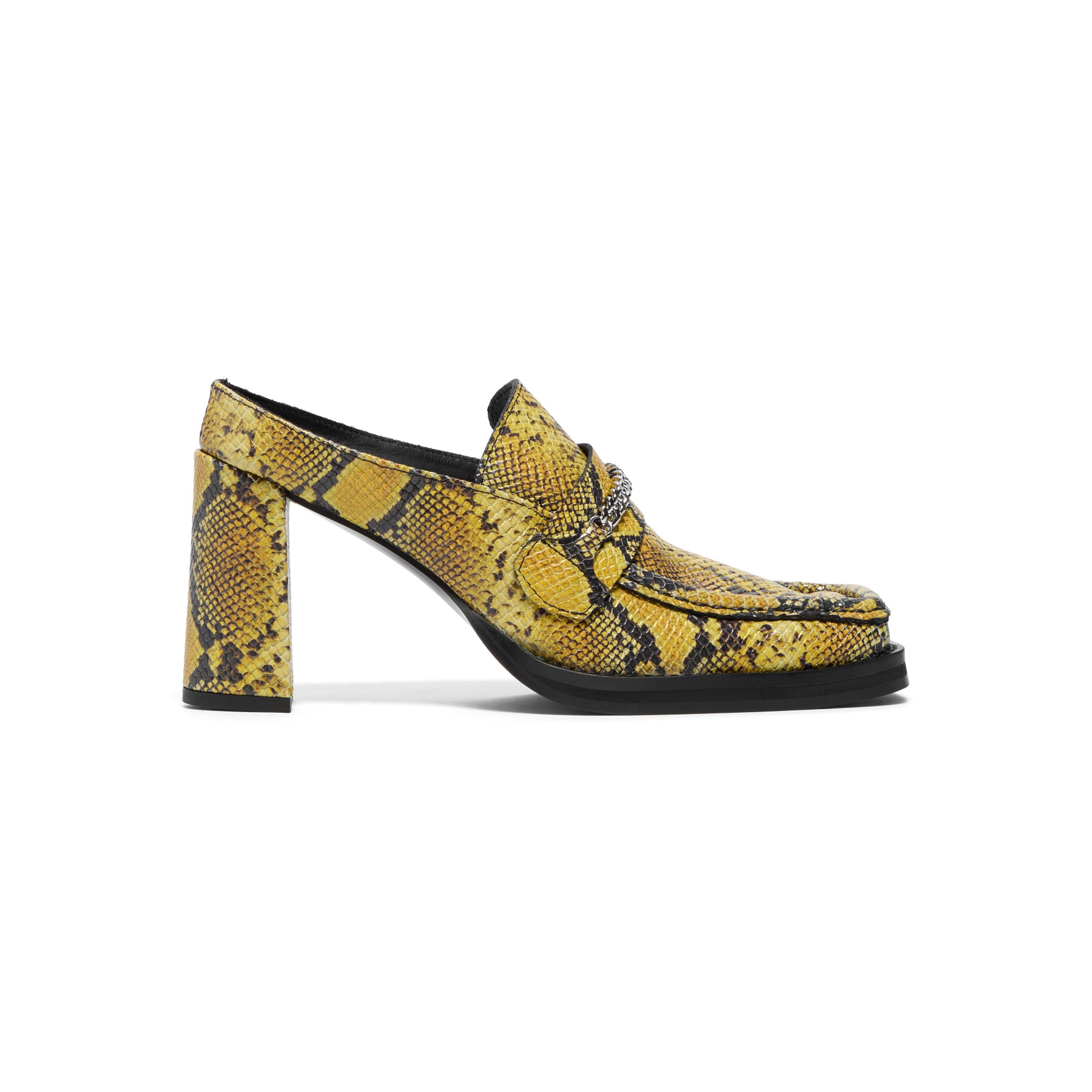 Martine Rose Square Toe Heel (Yellow/Black)