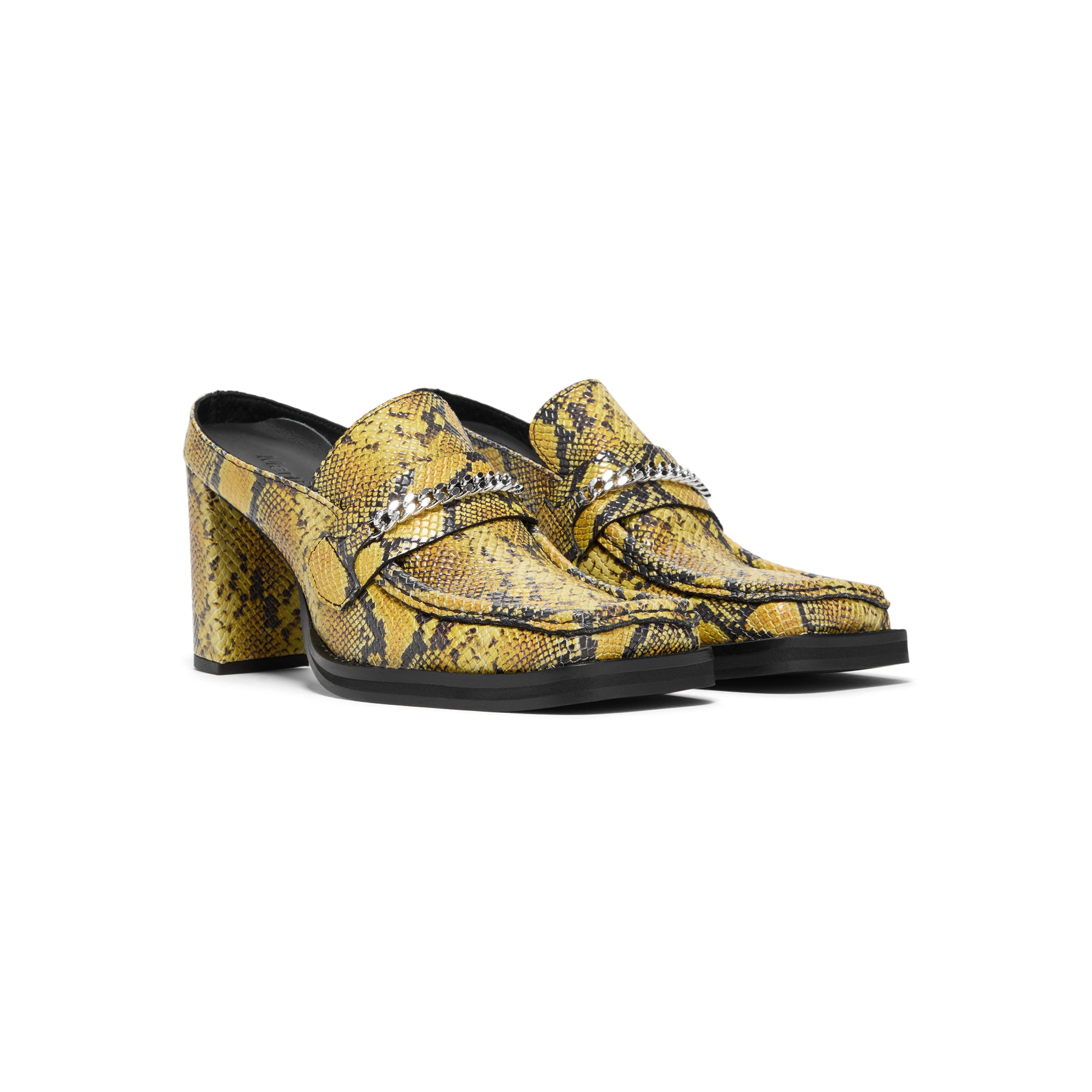 Martine Rose Square Toe Heel (Yellow/Black)