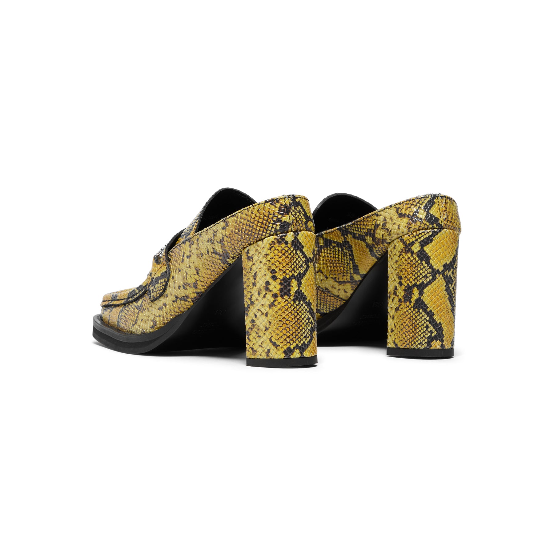 Martine Rose Square Toe Heel (Yellow/Black)