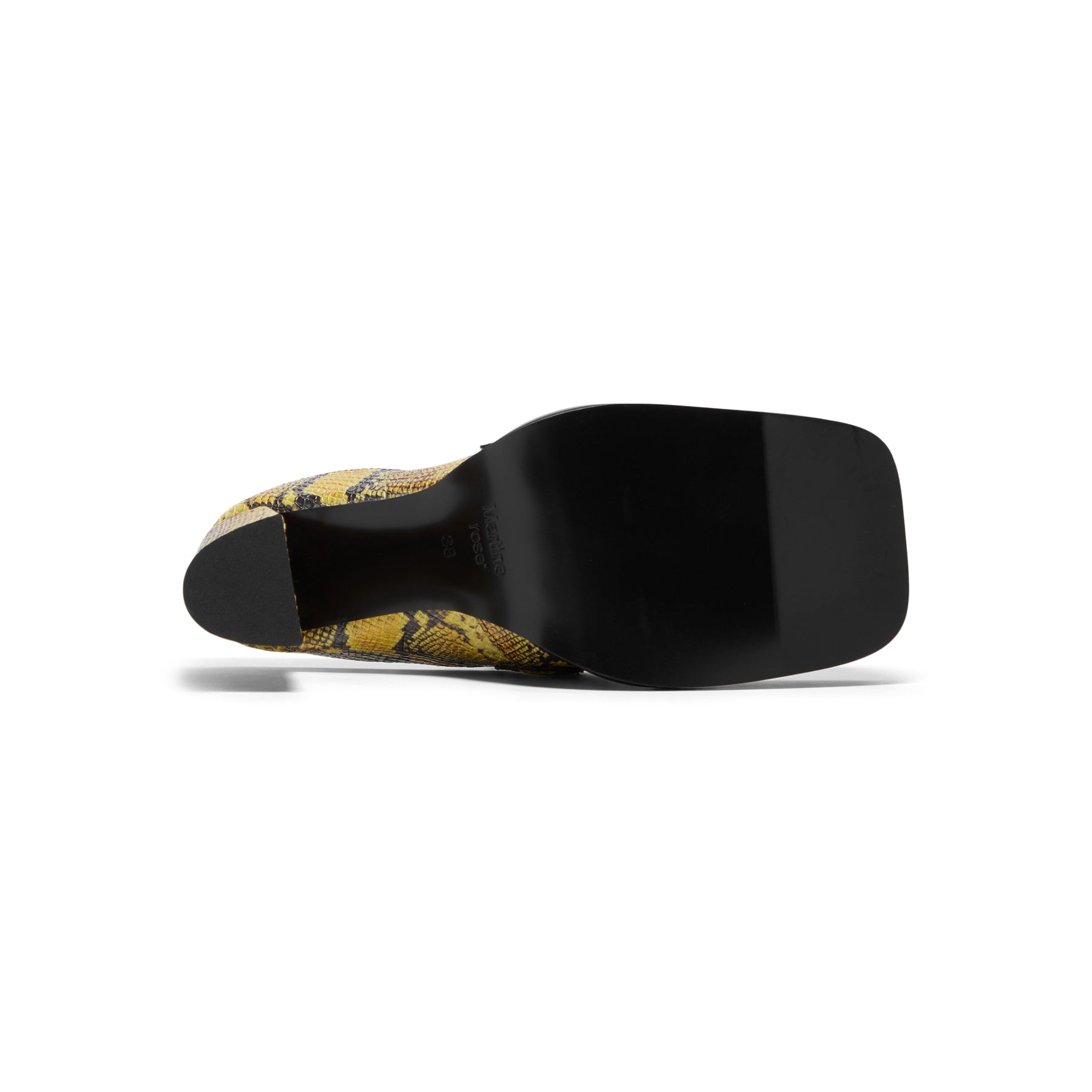Martine Rose Square Toe Heel (Yellow/Black)