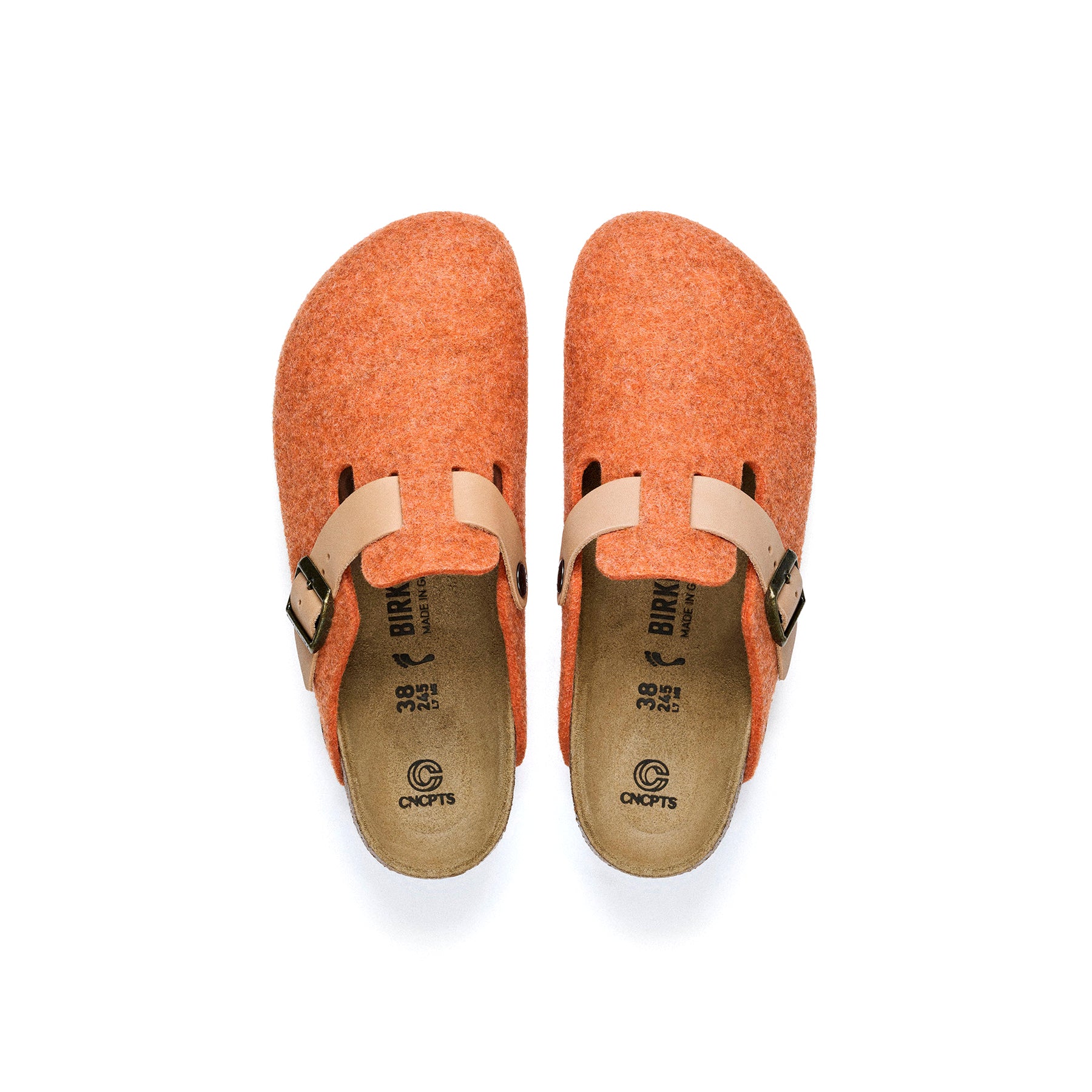 CNCPTS x Birkenstock Boston Felt (Orange)