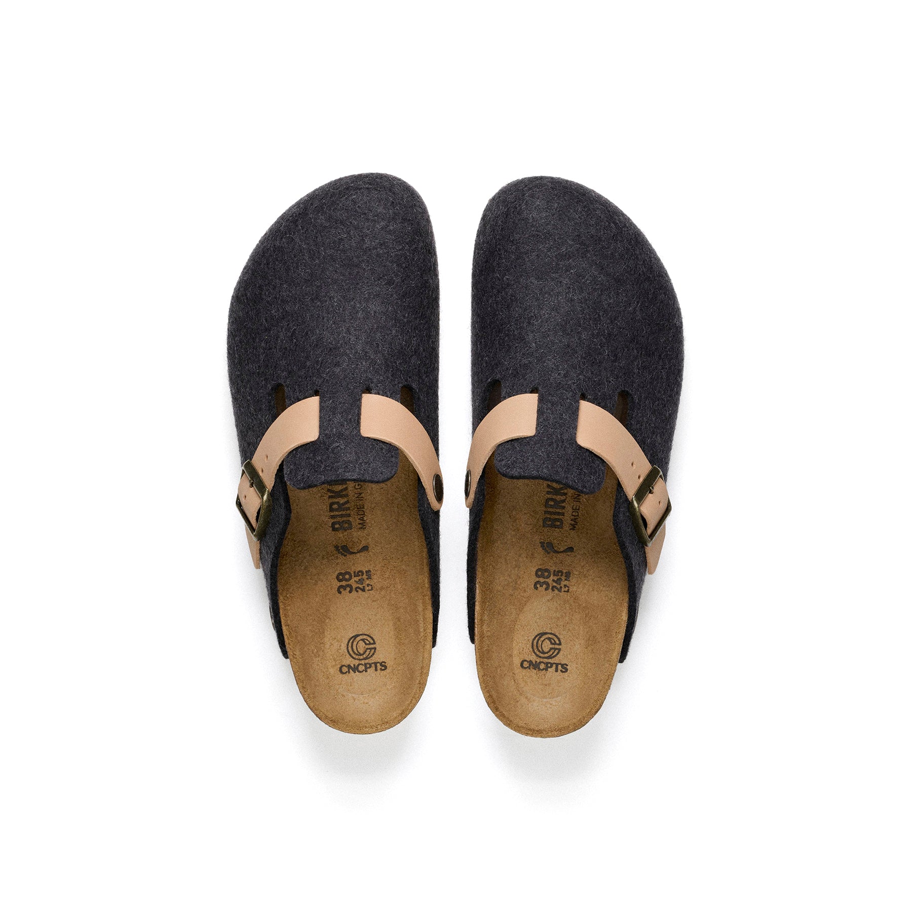 CNCPTS x Birkenstock Boston Felt (Graphite)