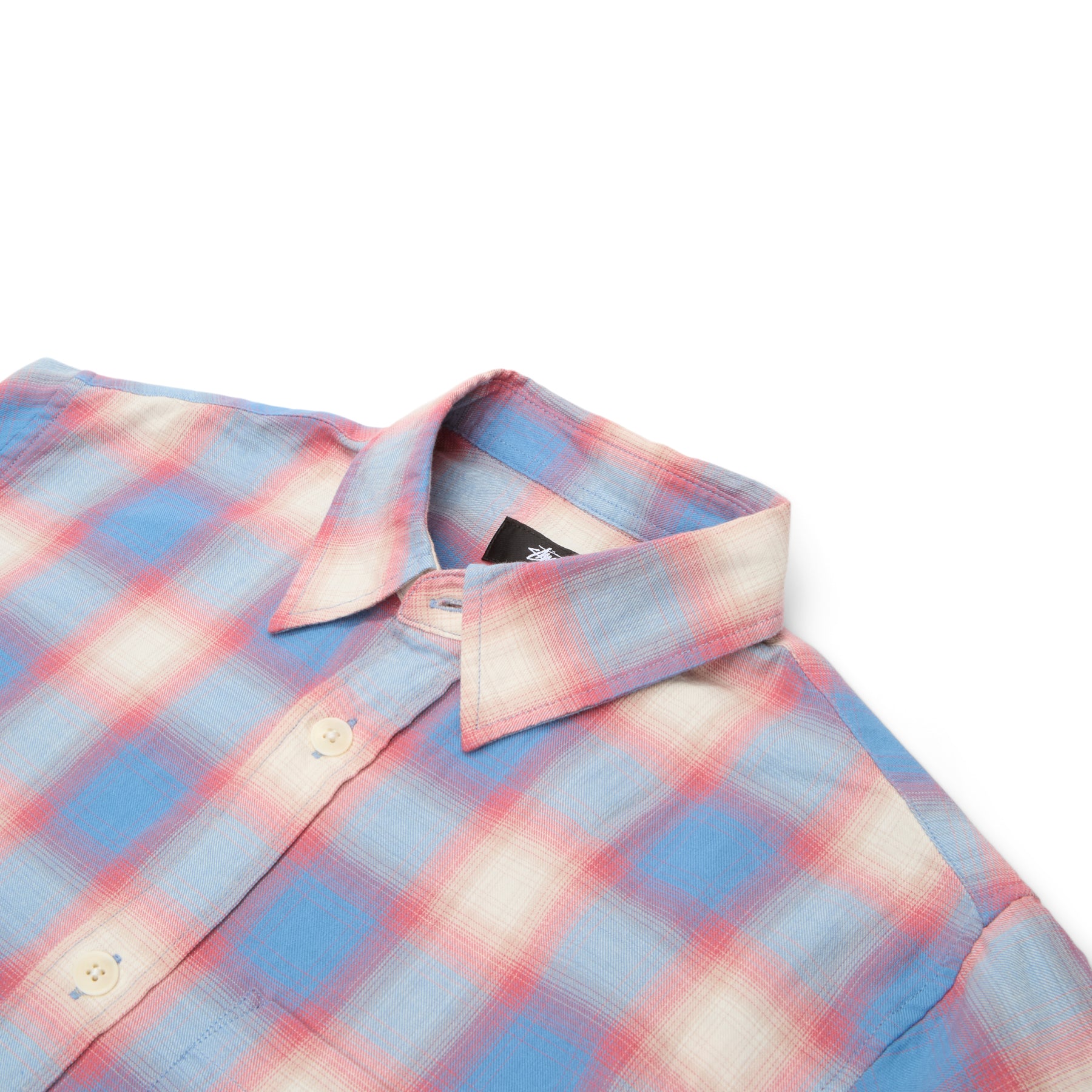 Stussy Beach Ombre Plaid Shirt (Blue)