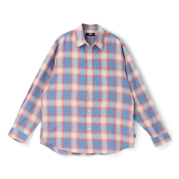 【試着】26ss STUSSY BEACH OMBRE PLAID SHIRT Stussy Beach Ombre Plaid Shirt (Blue) – CNCPTS