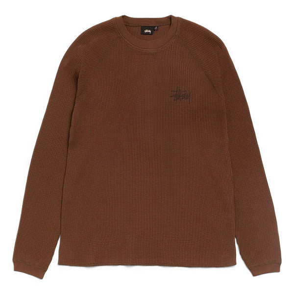 Stussy Raglan Thermal Basic Stock (Brown) – CNCPTS