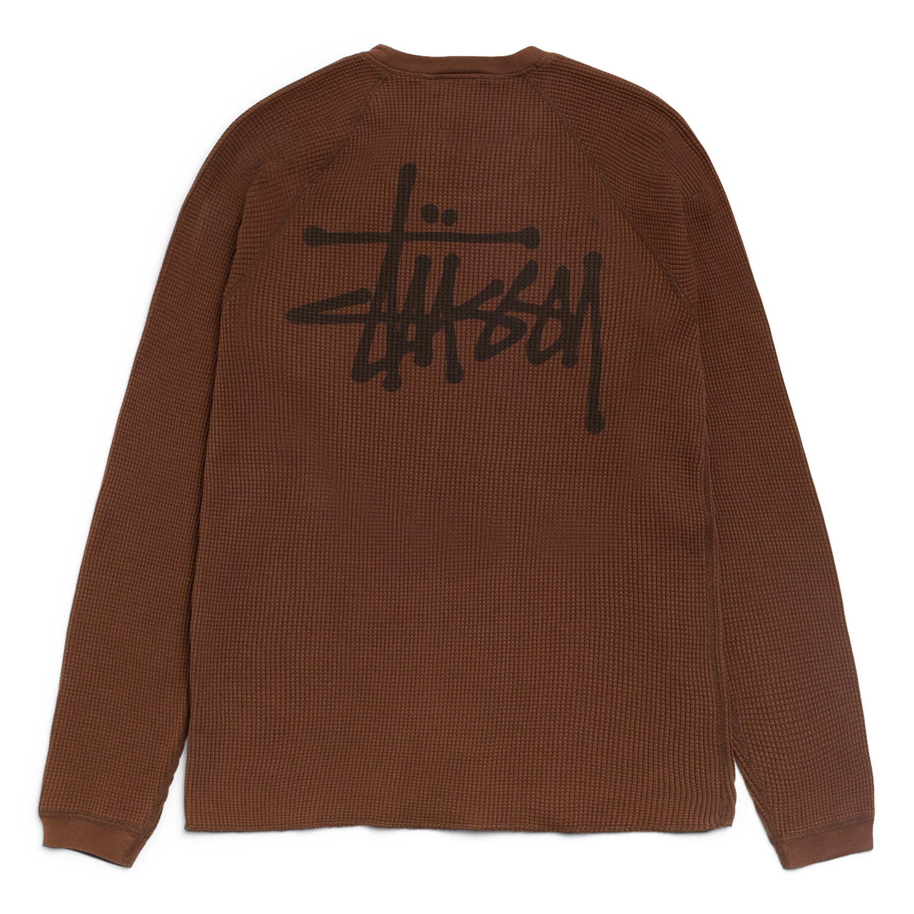 Stussy Raglan Thermal Basic Stock (Brown) – CNCPTS