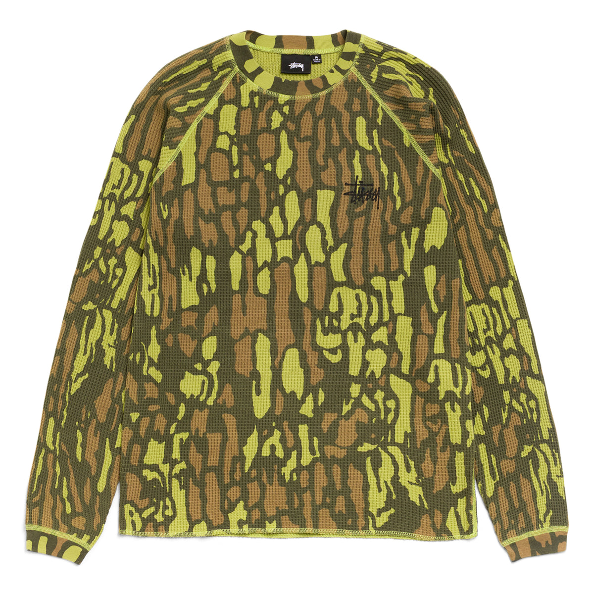 Stussy Raglan Thermal Basic Stock (Tree Bark Camo)