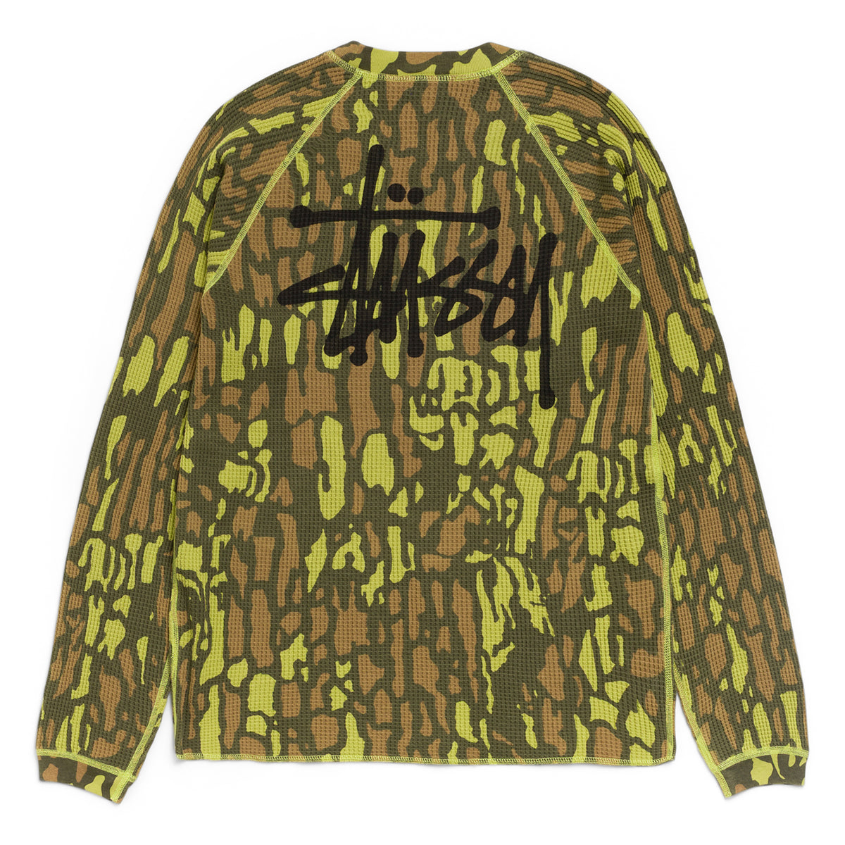 Stussy Raglan Thermal Basic Stock (Tree Bark Camo)