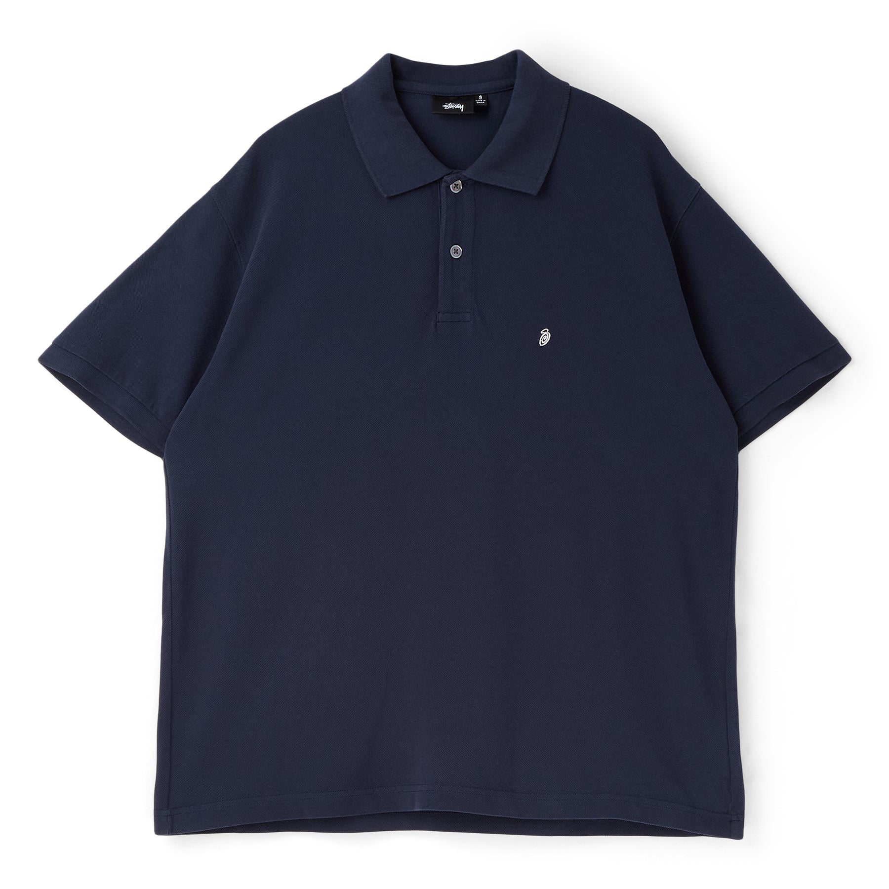 Stussy Classic Pique Polo (Navy) – CNCPTS
