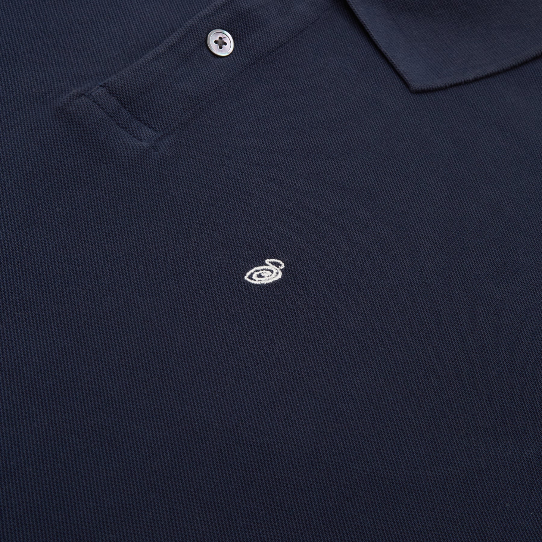 Stussy Classic Pique Polo (Navy)