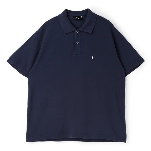 Stussy Classic Pique Polo (Navy) – CNCPTS