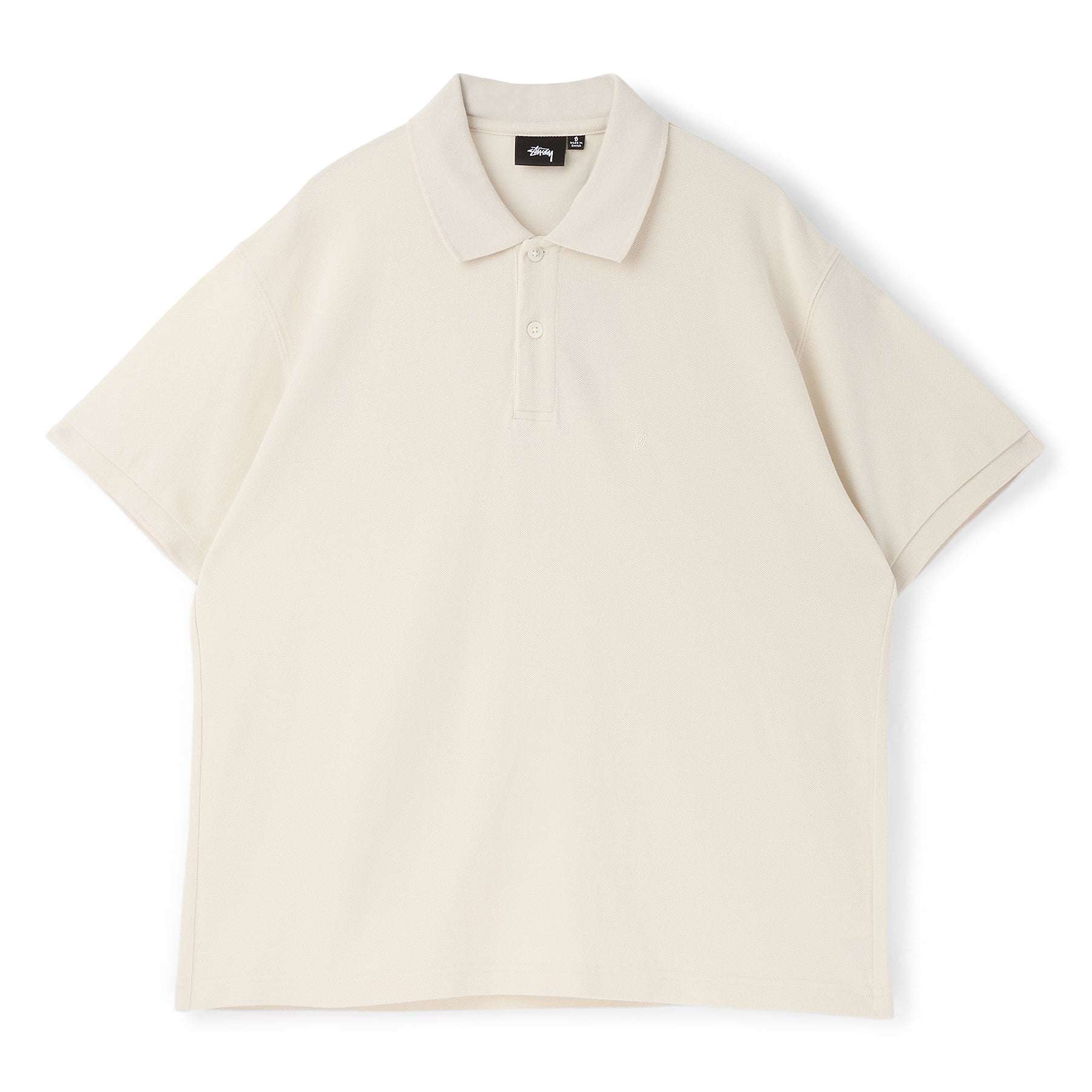 Stussy Classic Pique Polo (Off White)