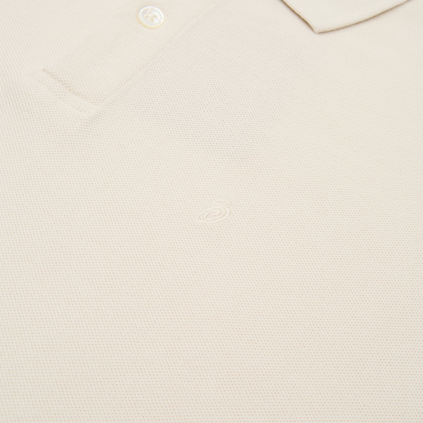 Stussy Classic Pique Polo (Off White)
