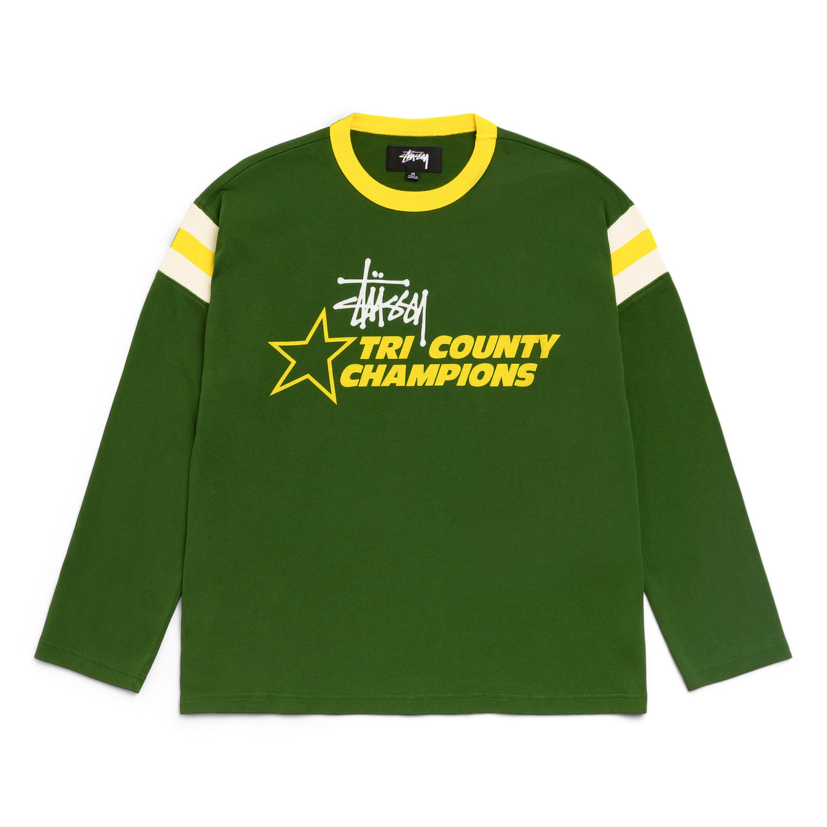 Stussy LS Ringer Tee (Green)