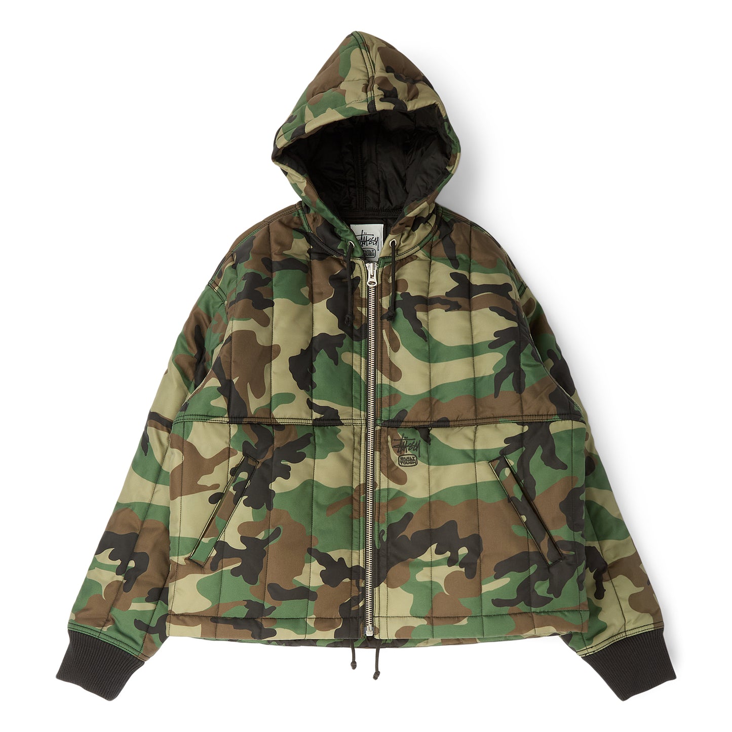 Stussy Work Jacket Quilted Nylon (Woodland camo)