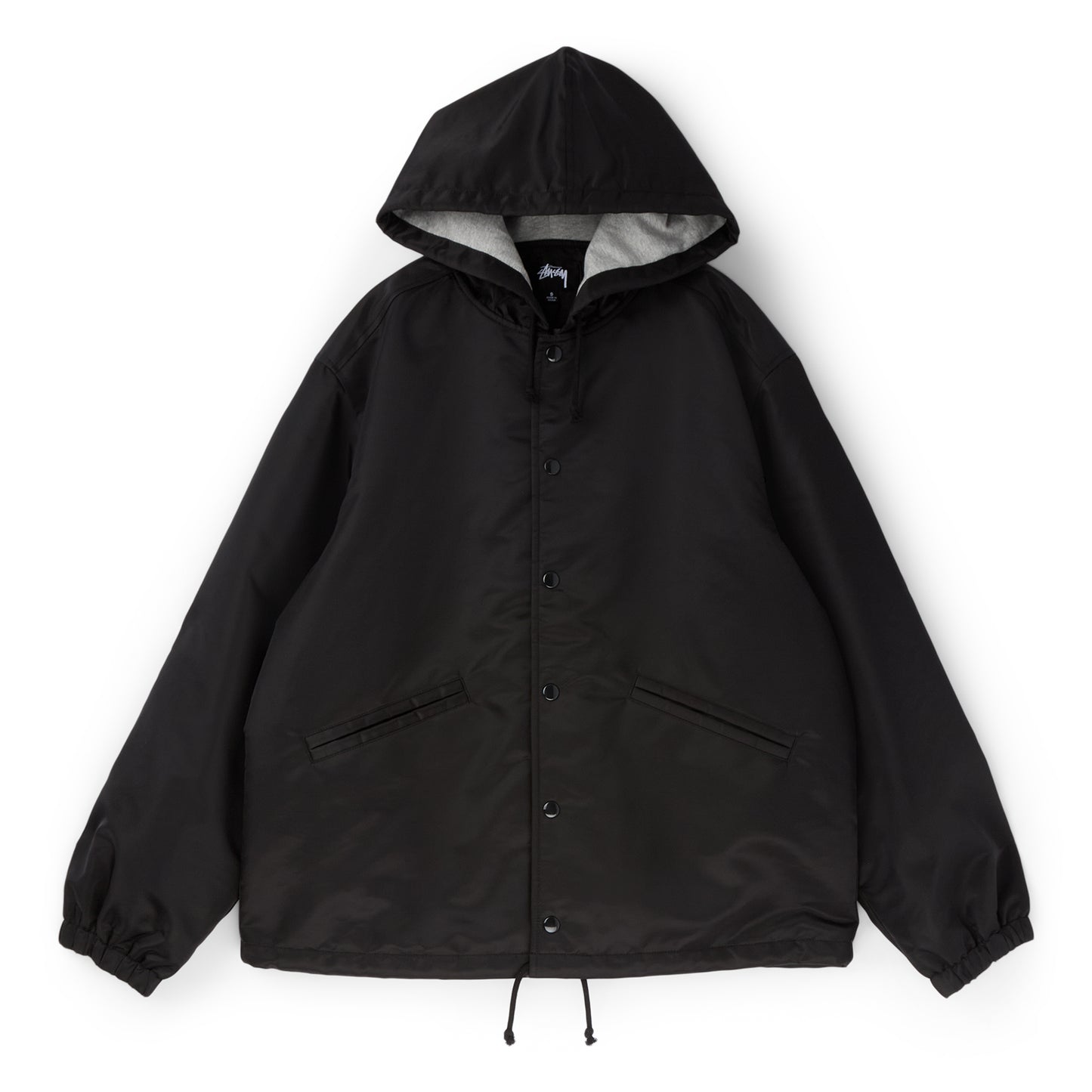Stussy Hooded Coaches Jacket (Black)