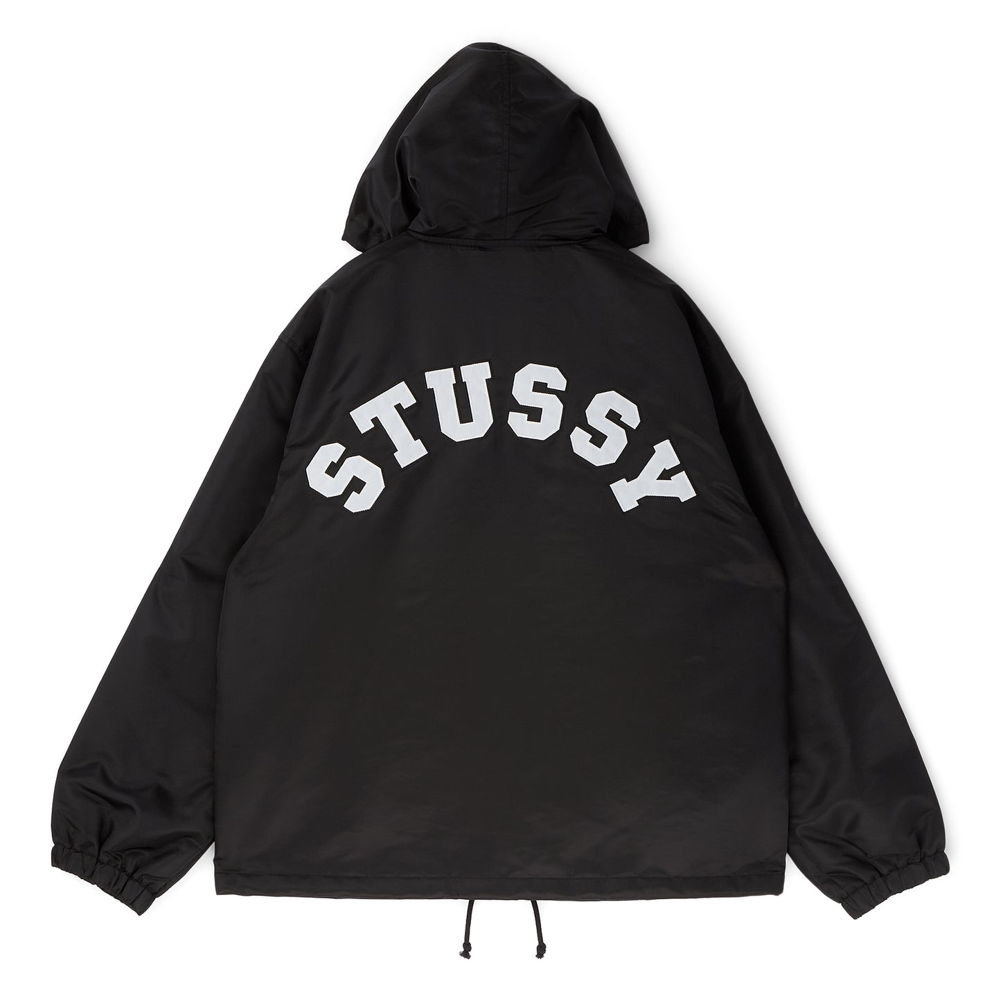 Stussy Hooded Coaches Jacket (Black)