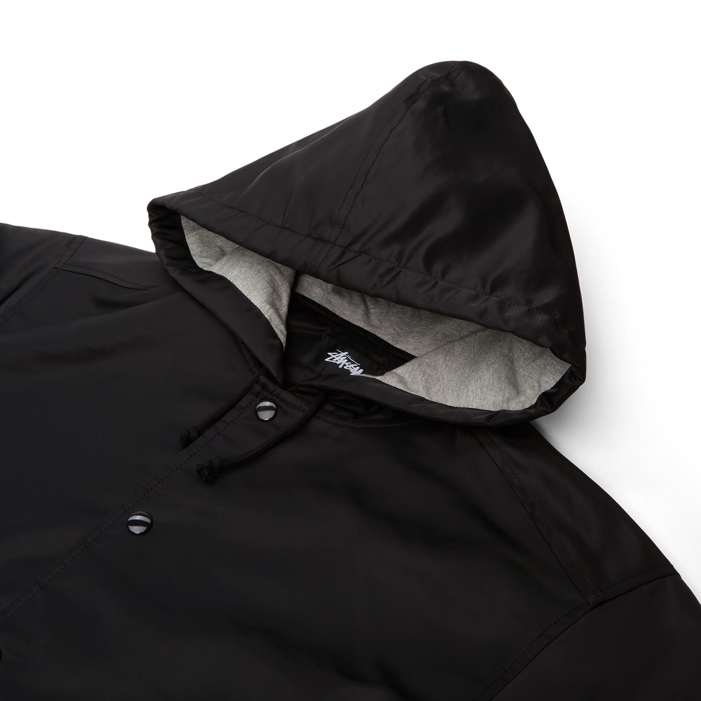 Stussy Hooded Coaches Jacket (Black)